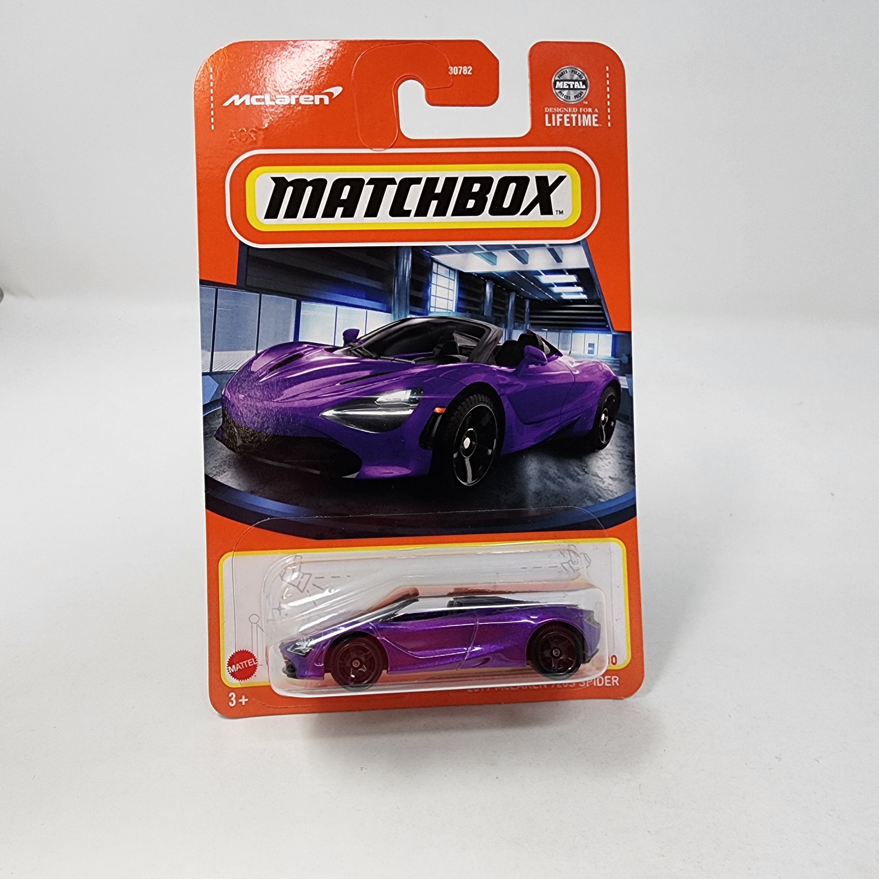 2019 McLaren 720S Spider #85 * Purple * 2024 Matchbox Basic Case J