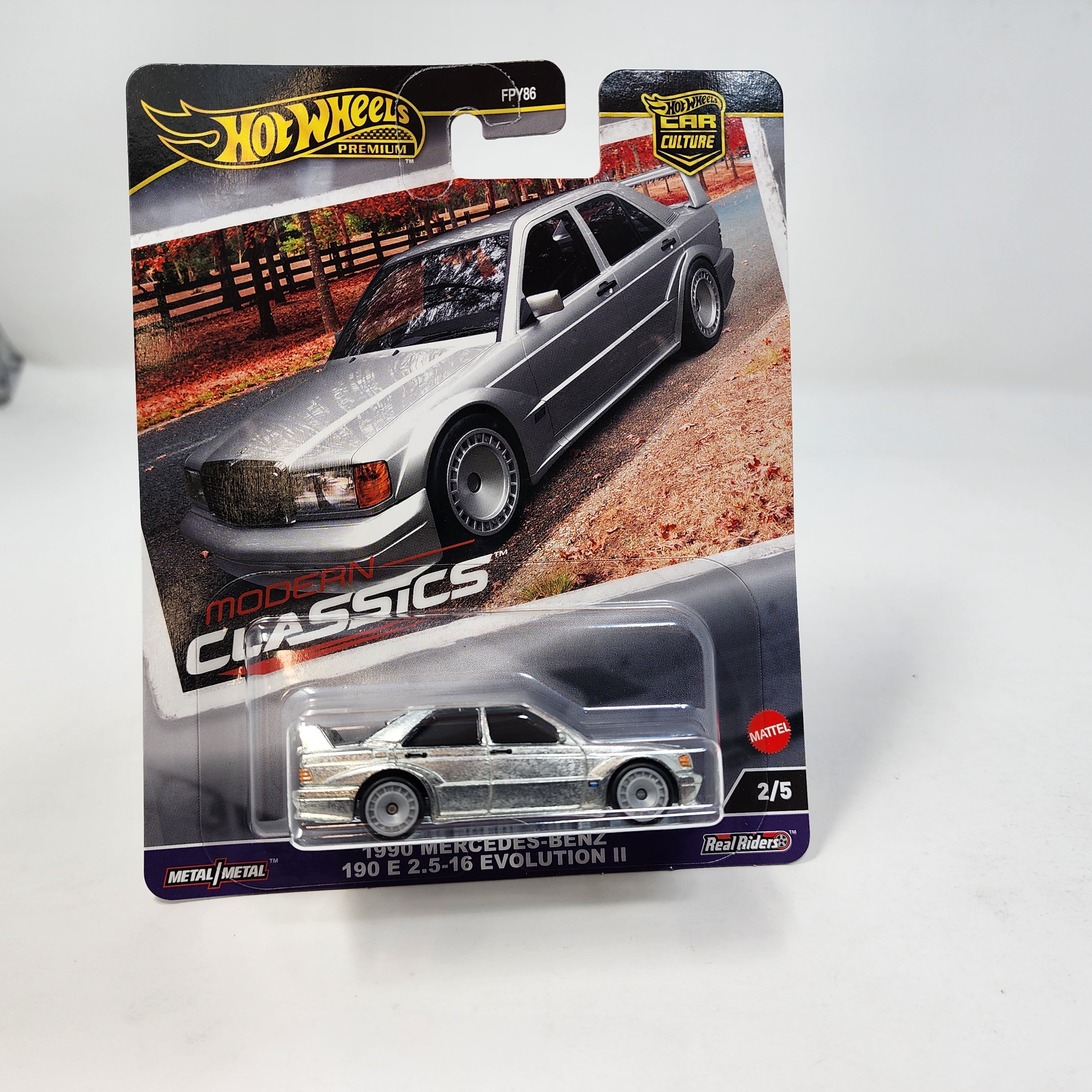 1990 Mercedes Benz 190 E Silver 2024 Hot Wheels MODERN CLASSICS Car Culture Case E