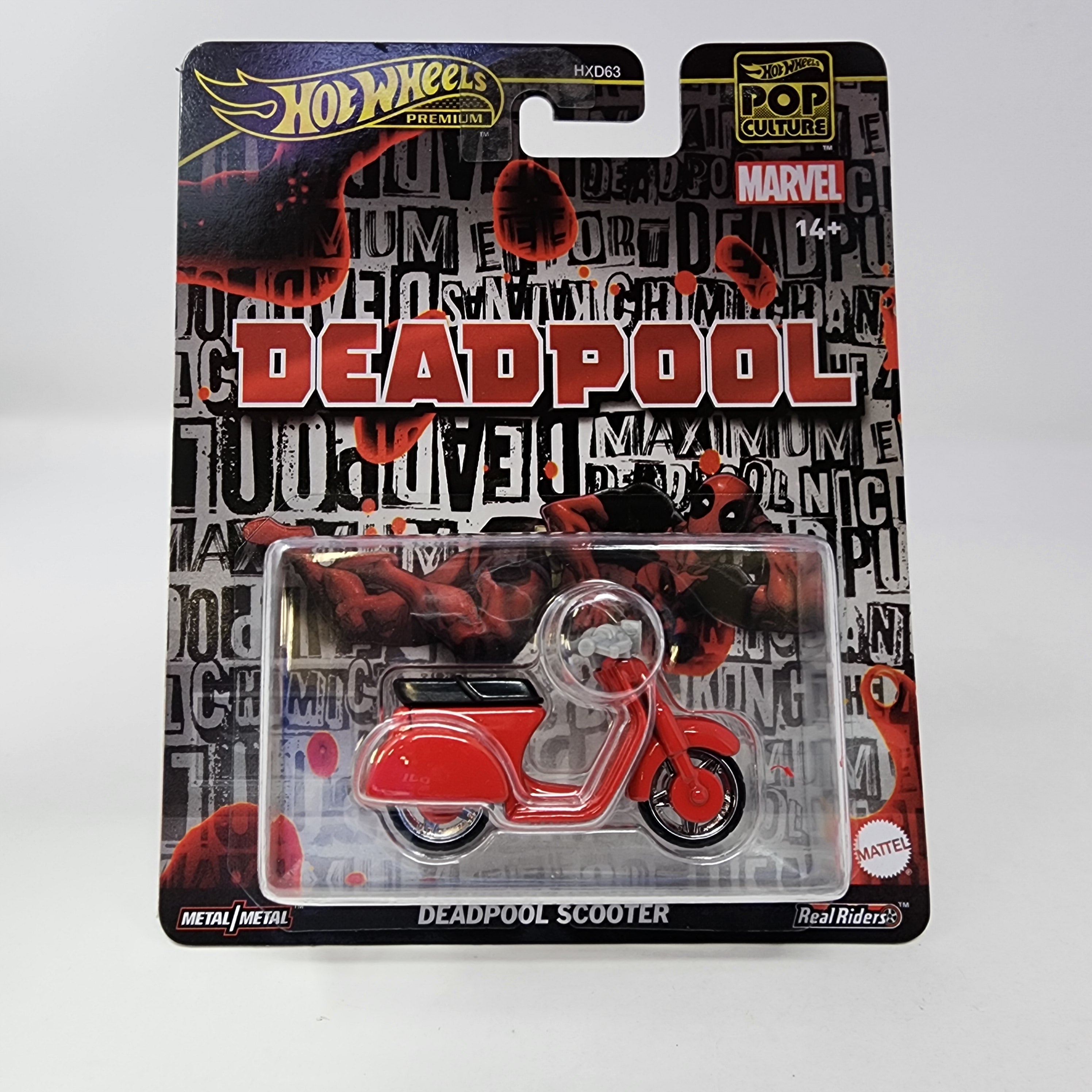 Deadpool Scooter Marvel * 2025 Hot Wheels Pop Culture Case J