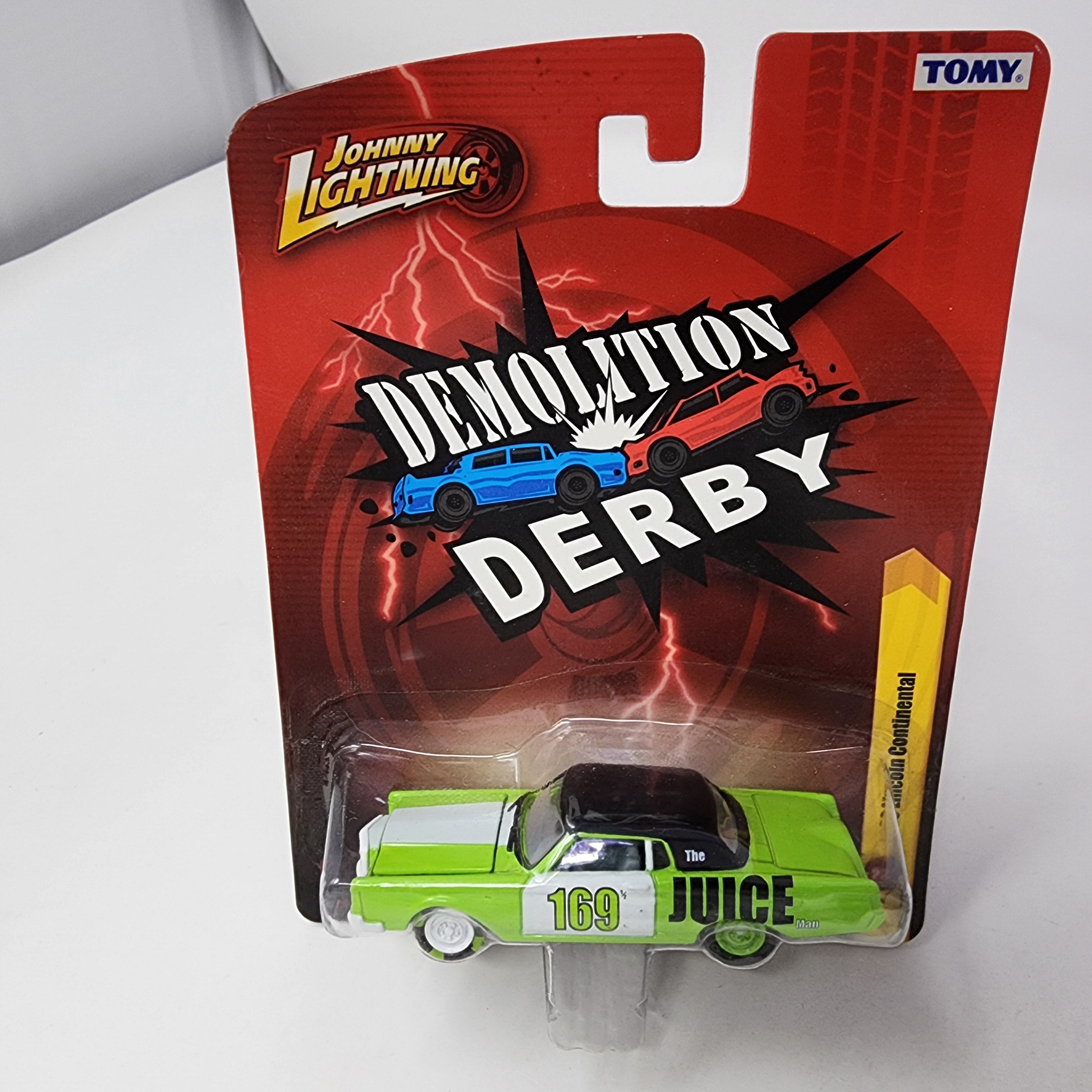 1969 Lincoln Continental 27 * Green * Johnny Lightning Demolition