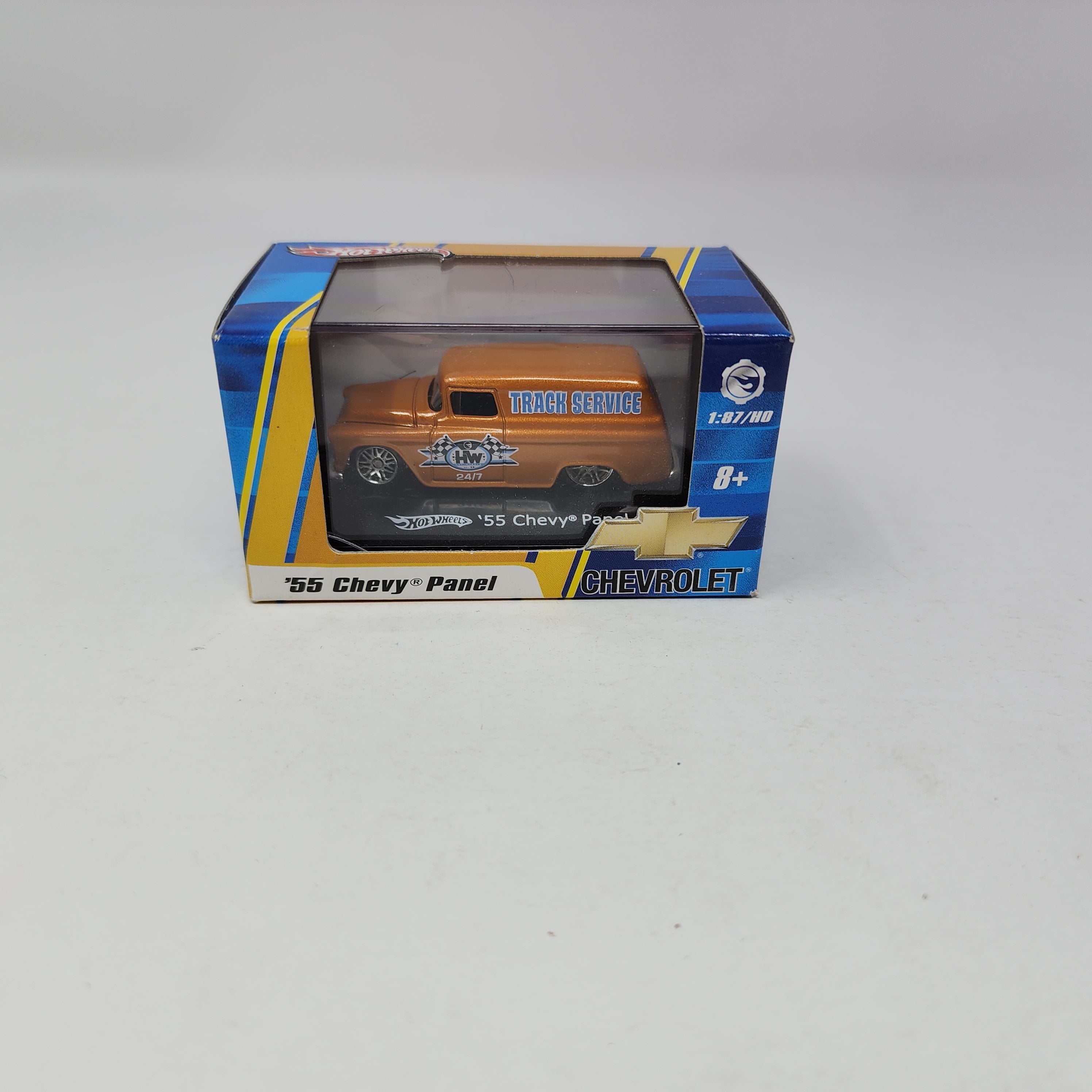 55 Chevy Panel * Orange * Hot Wheels * 1:87 Scale