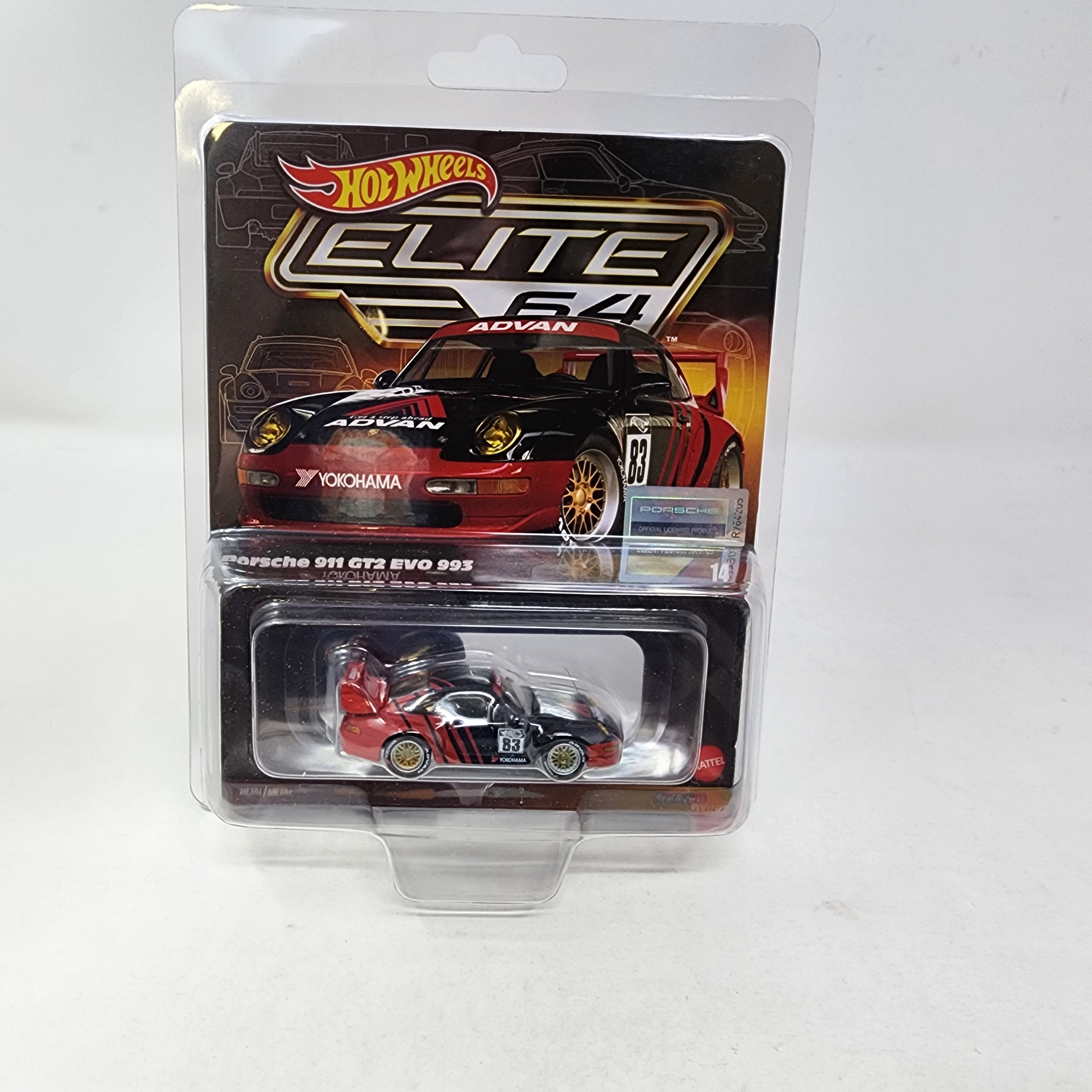 Porsche 911 Gt2 EVO 993 * Hot Wheels Elite 64