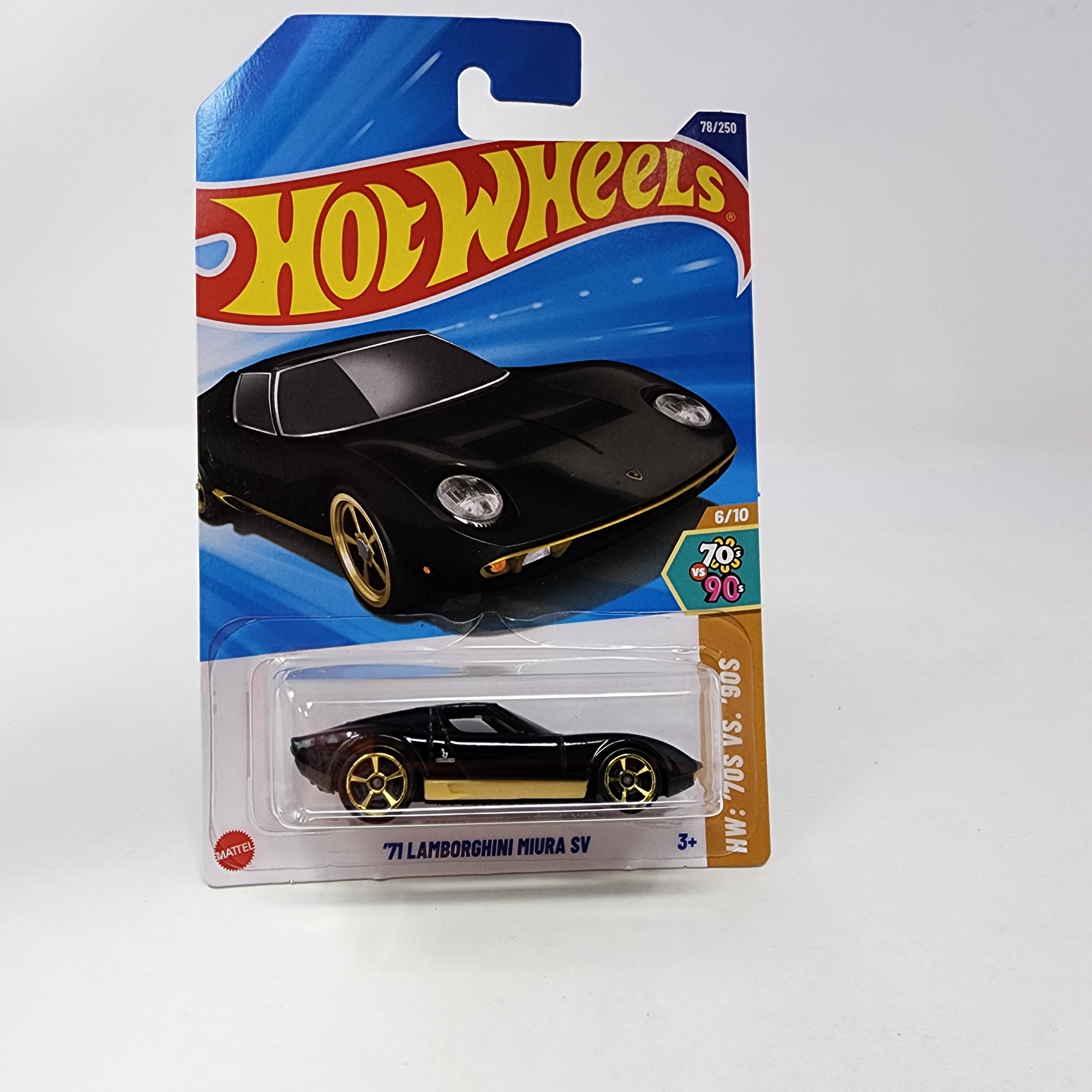 71 Lamborghini Miura SV #78 * BLACK * Hot Wheels 2025 Case K