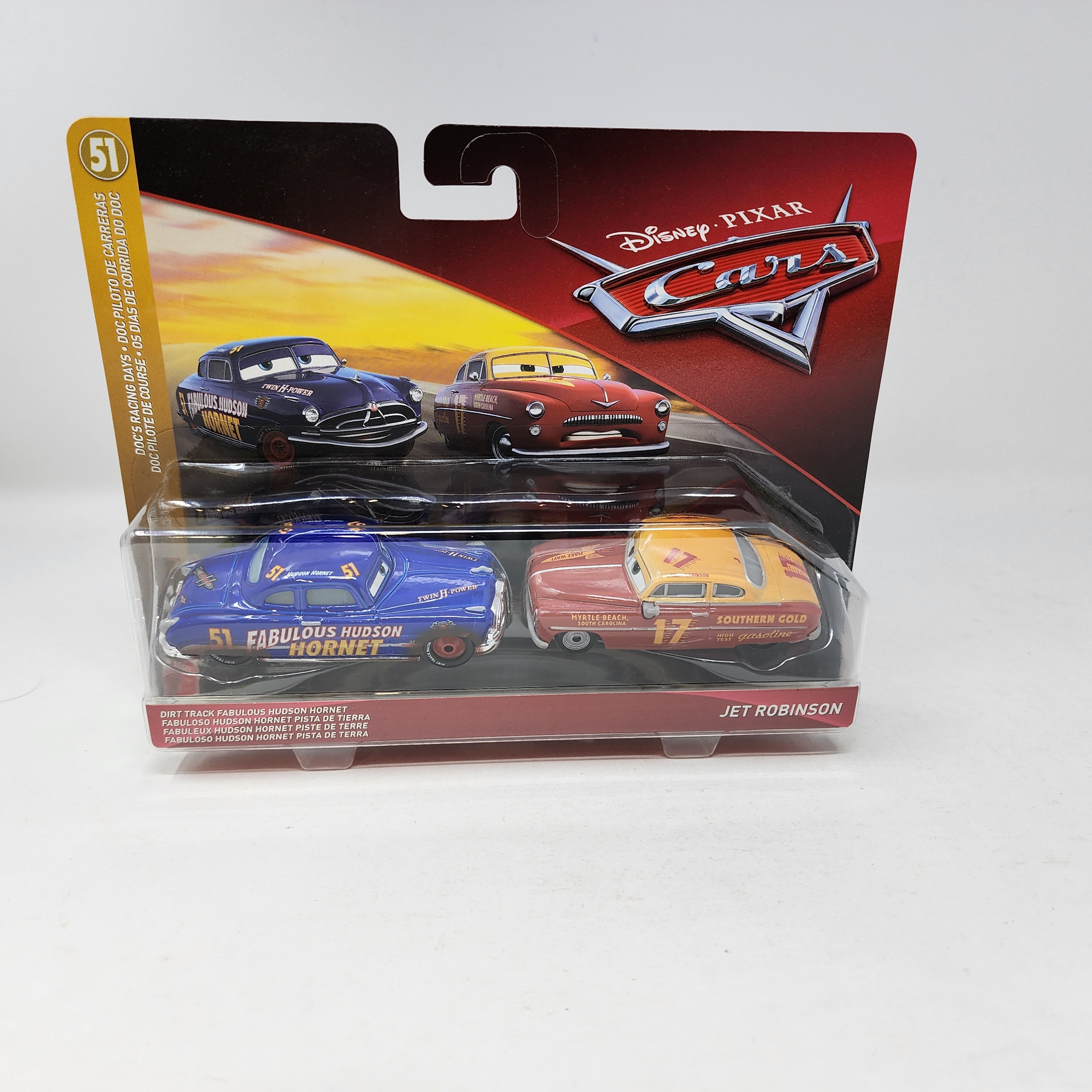Dirt Track Hudson & Jet Robinson * 2-Pack * Disney Pixar Cars