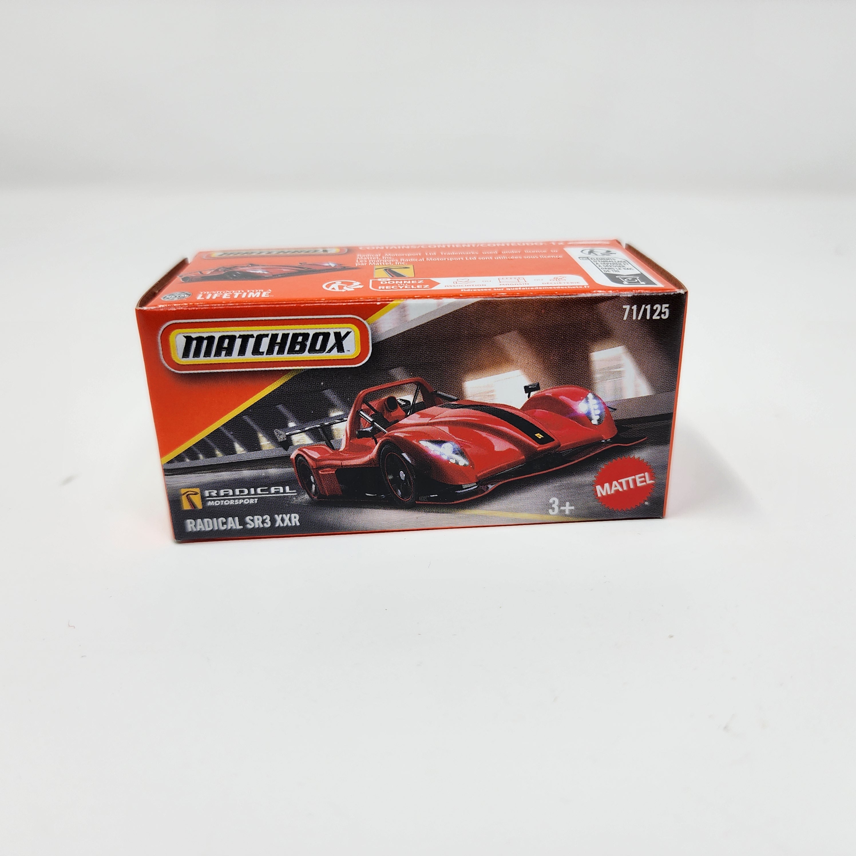 Radical SR3 XXR #71 * 2025 Matchbox Power Grabs Case F