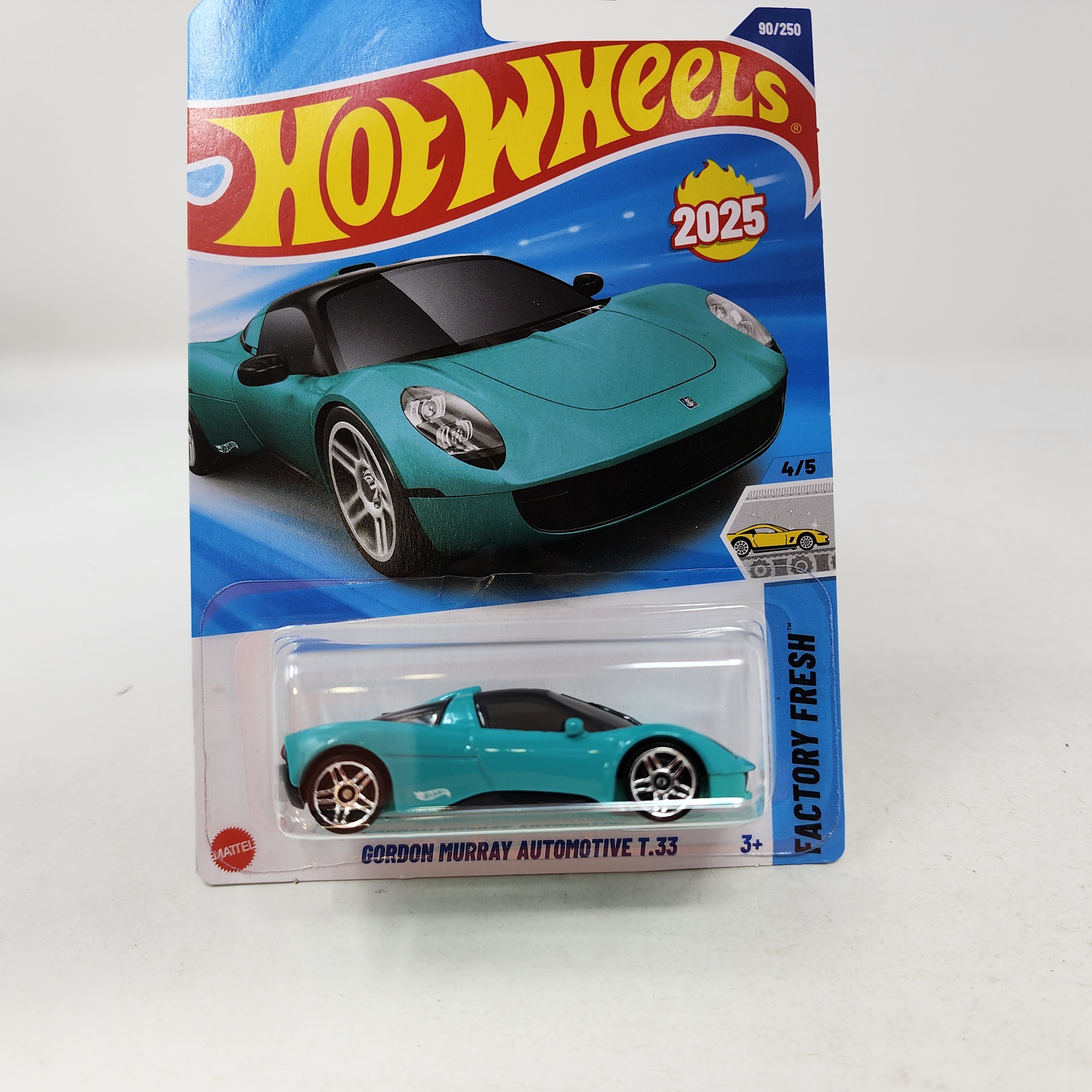 Gordon Murray Automotive T.33 #90 * Aqua * 2025 Hot Wheels NEW! N