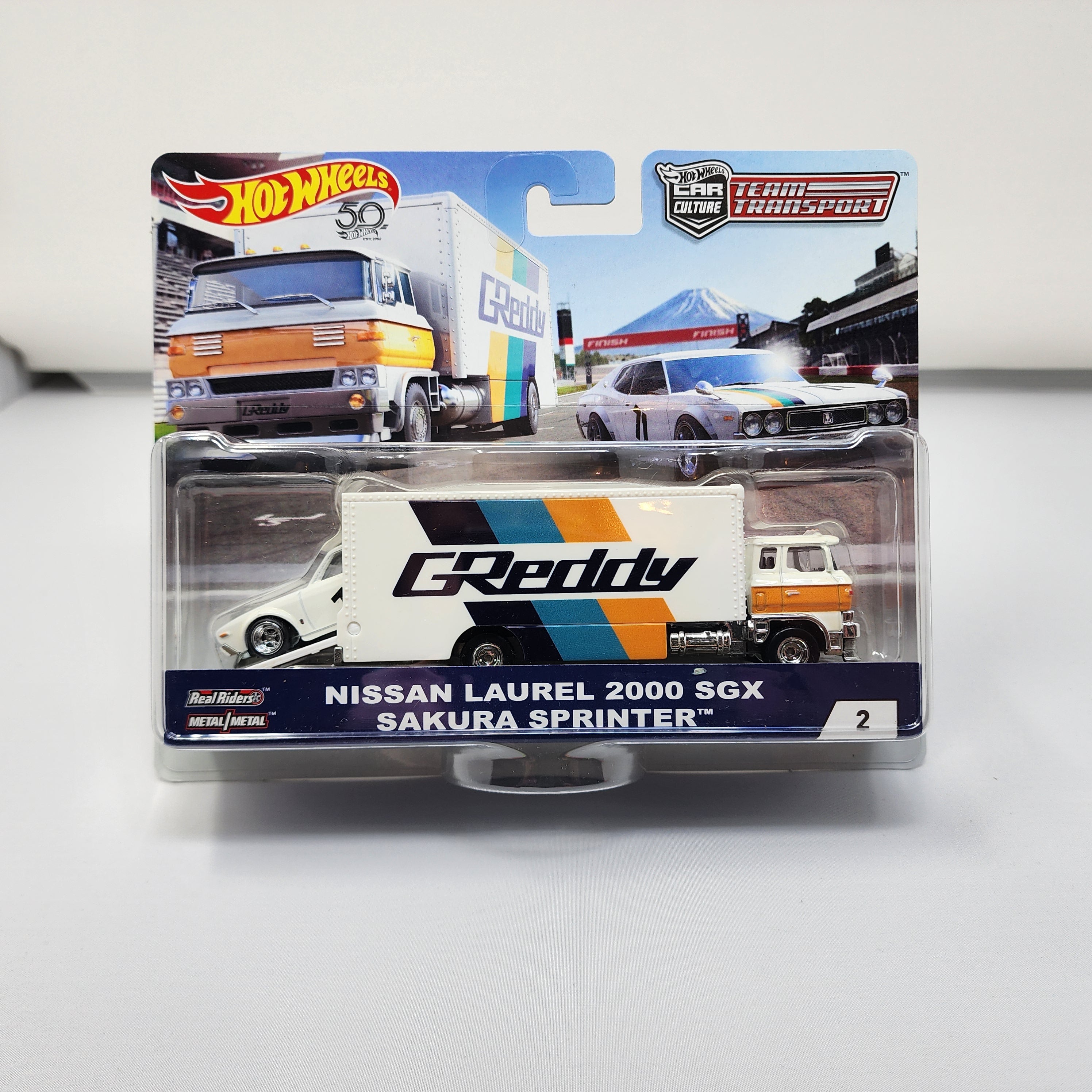 ミニカー HW NISSAN LAUREL 2000 SGX CHARITY CAR Hot Wheels Car Culture Team Transport Nissan Laurel 2000 SGX