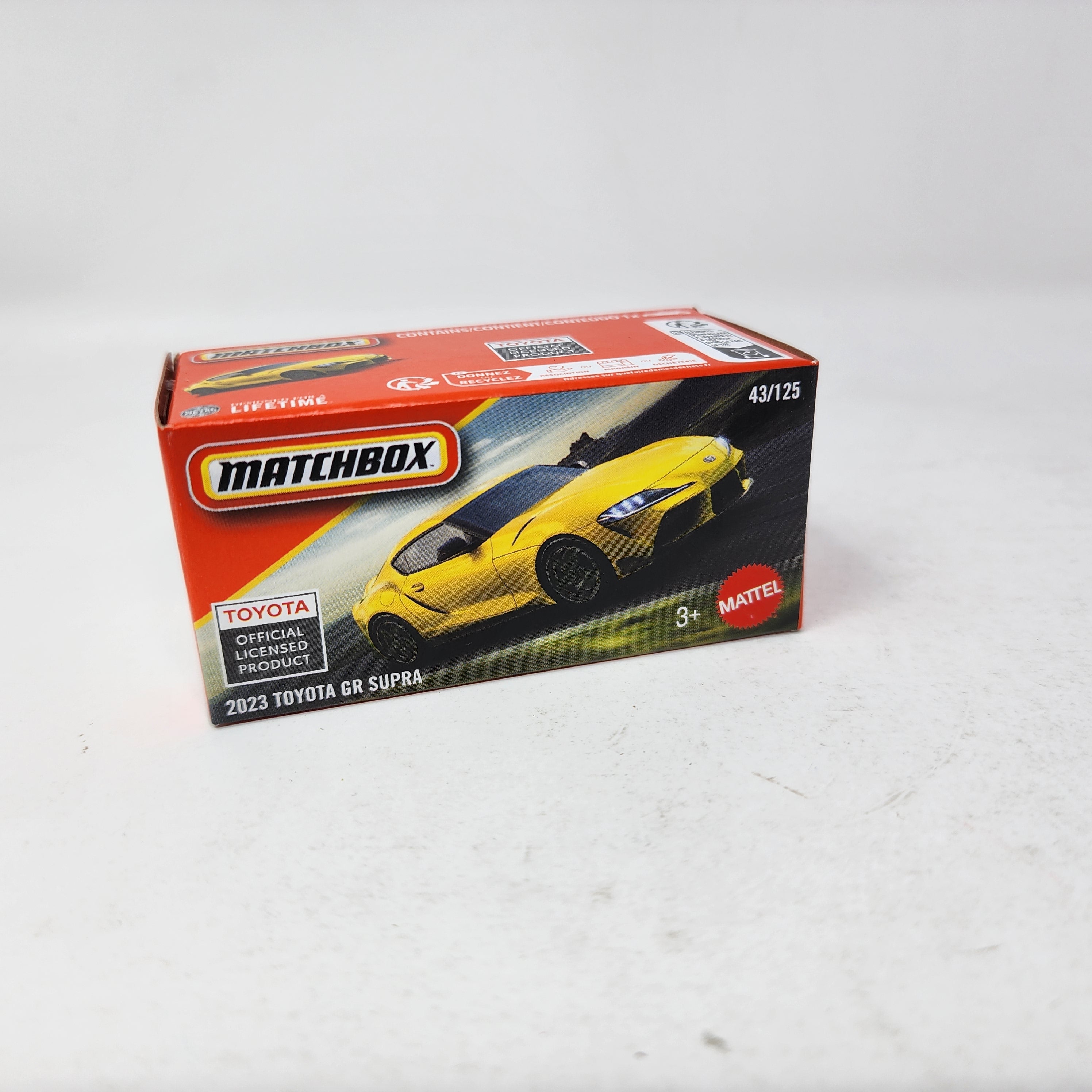 2023 Toyota GR Supra #43 * 2025 Matchbox Power Grabs Case K