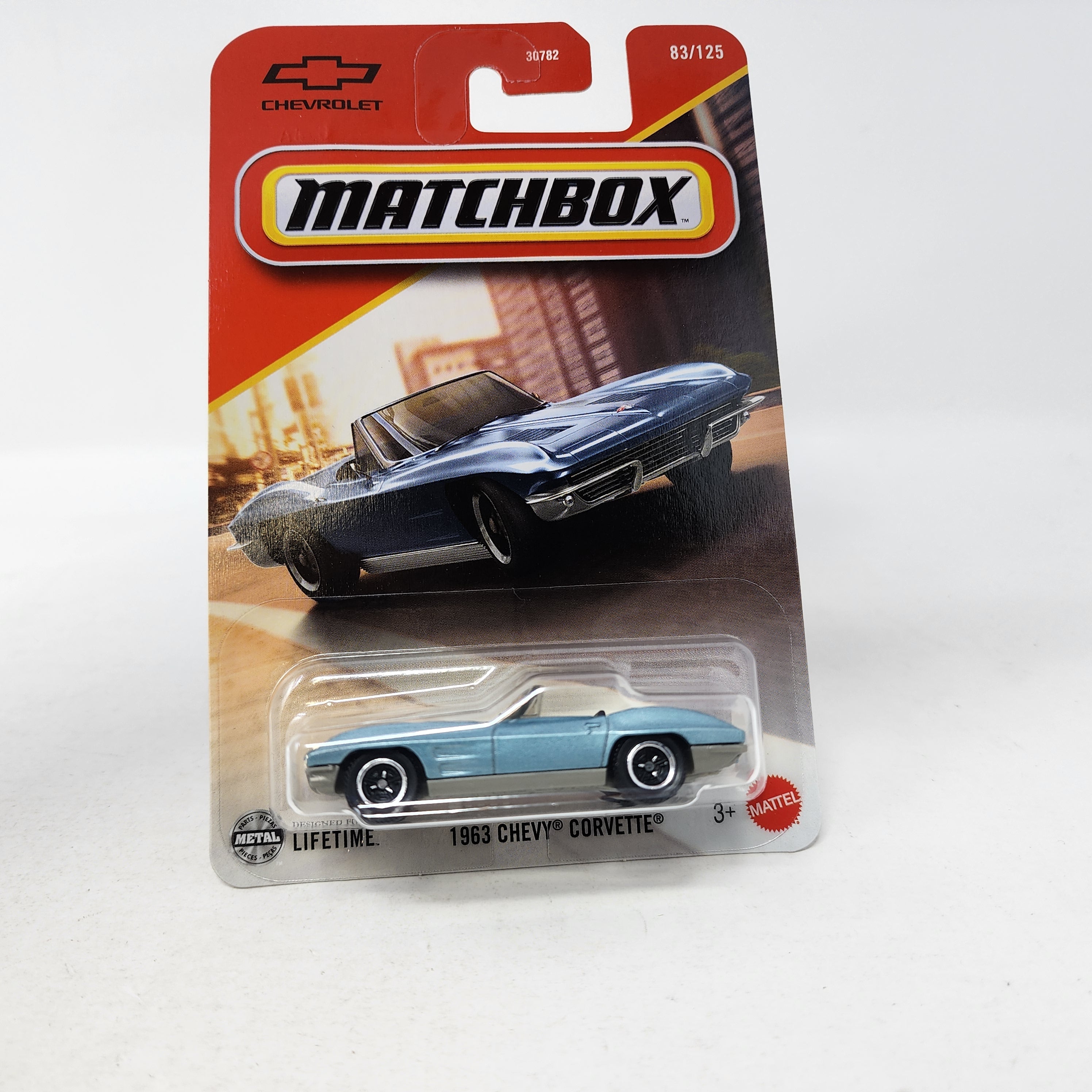 1963 Chevy Corvette #83 * Light Blue * 2025 Matchbox Case J