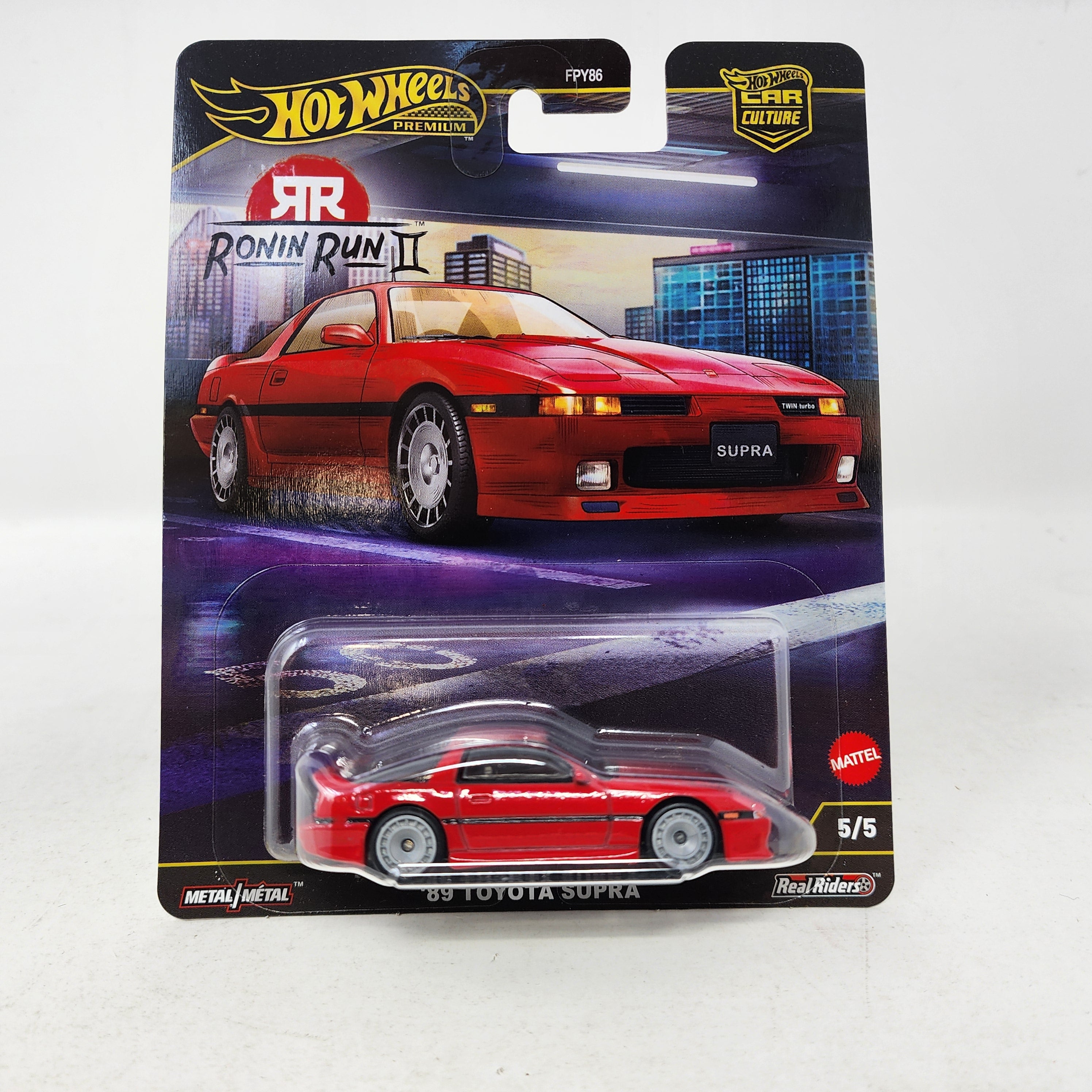 89 Toyota Supra * RED * 2025 Hot Wheels Car Culture RONIN RUN II