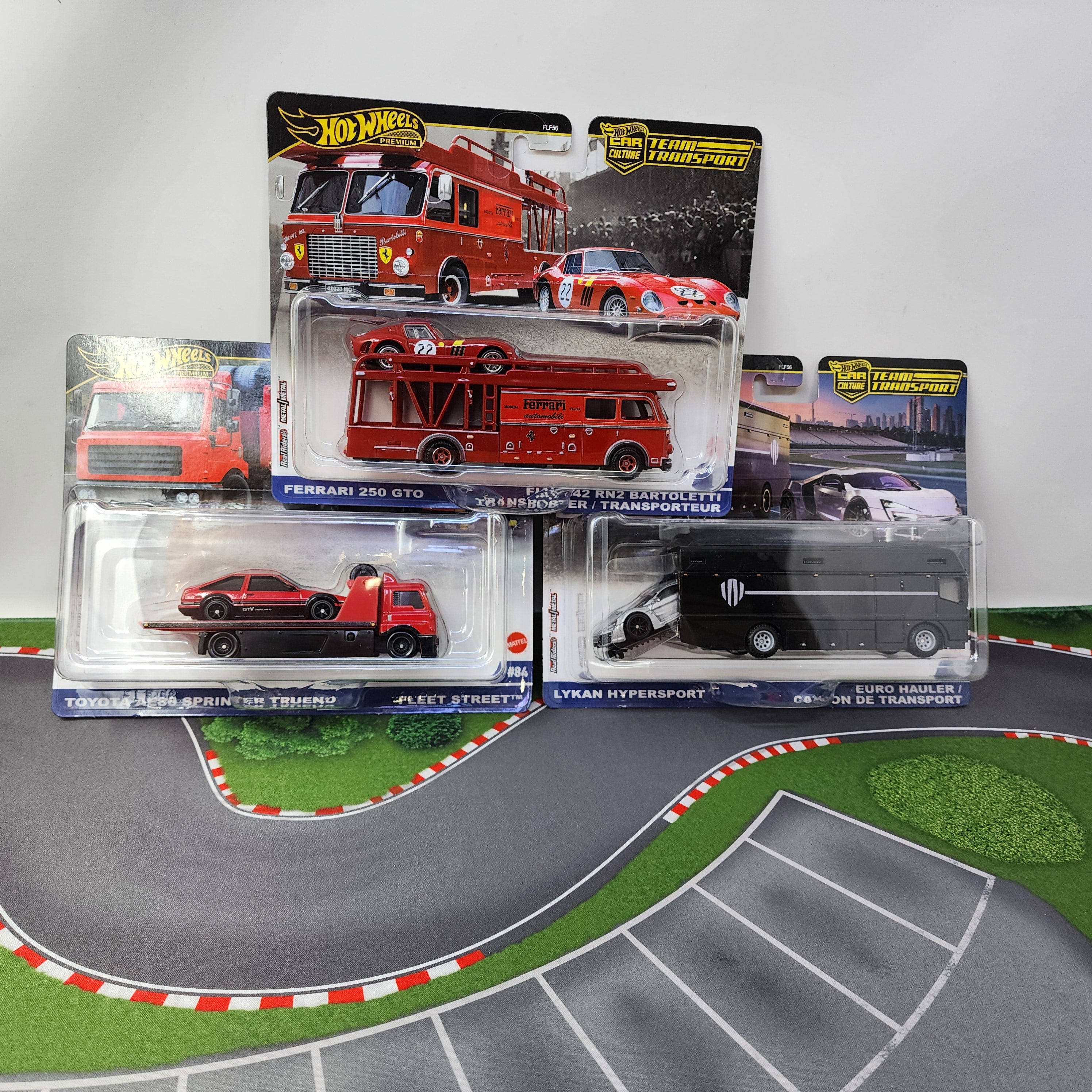 3 Car Set Case H * 2025 Hot Wheels Team Transport Car Culture w