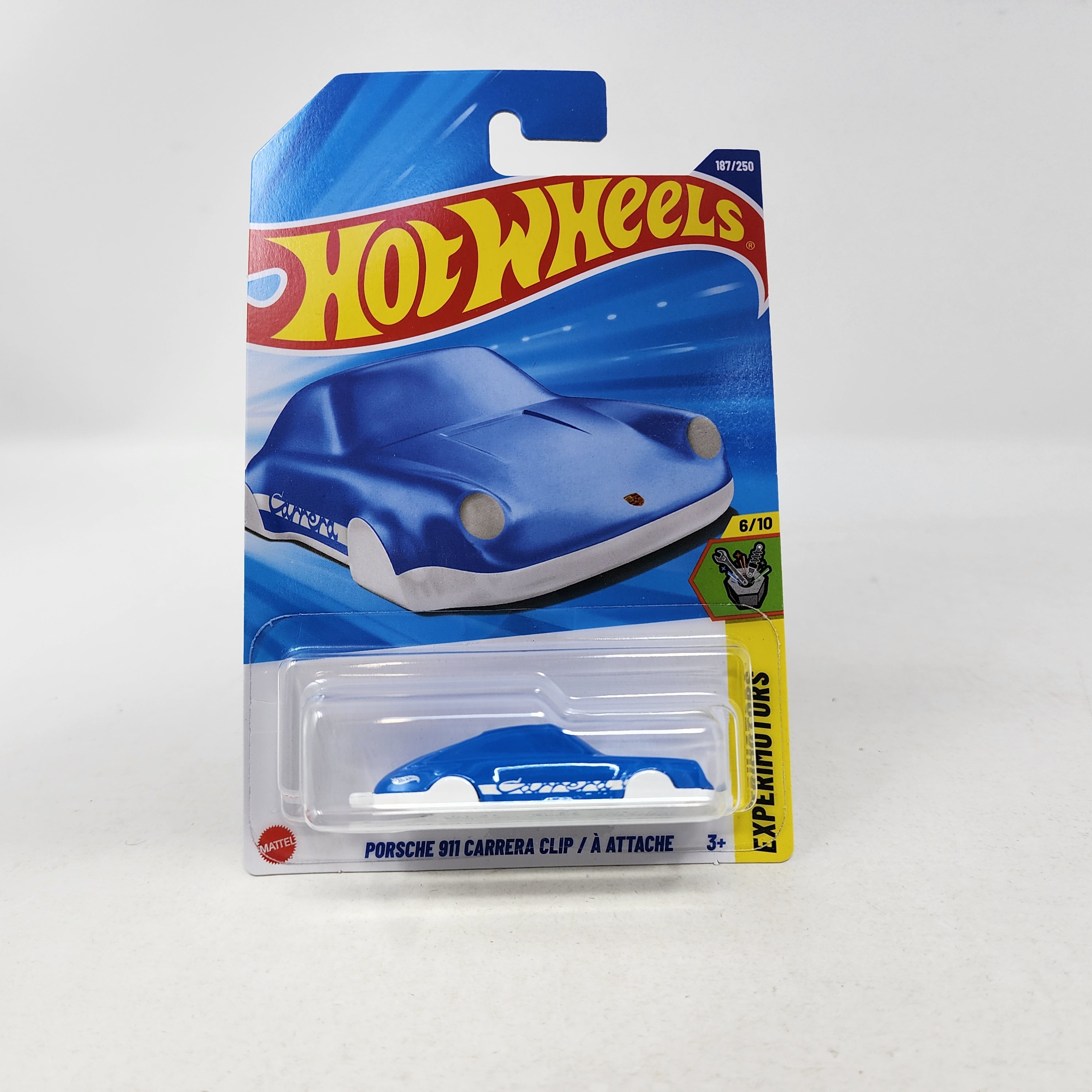 Porsche 911 Carrera Clip #187 * Blue/White * 2025 Hot Wheels