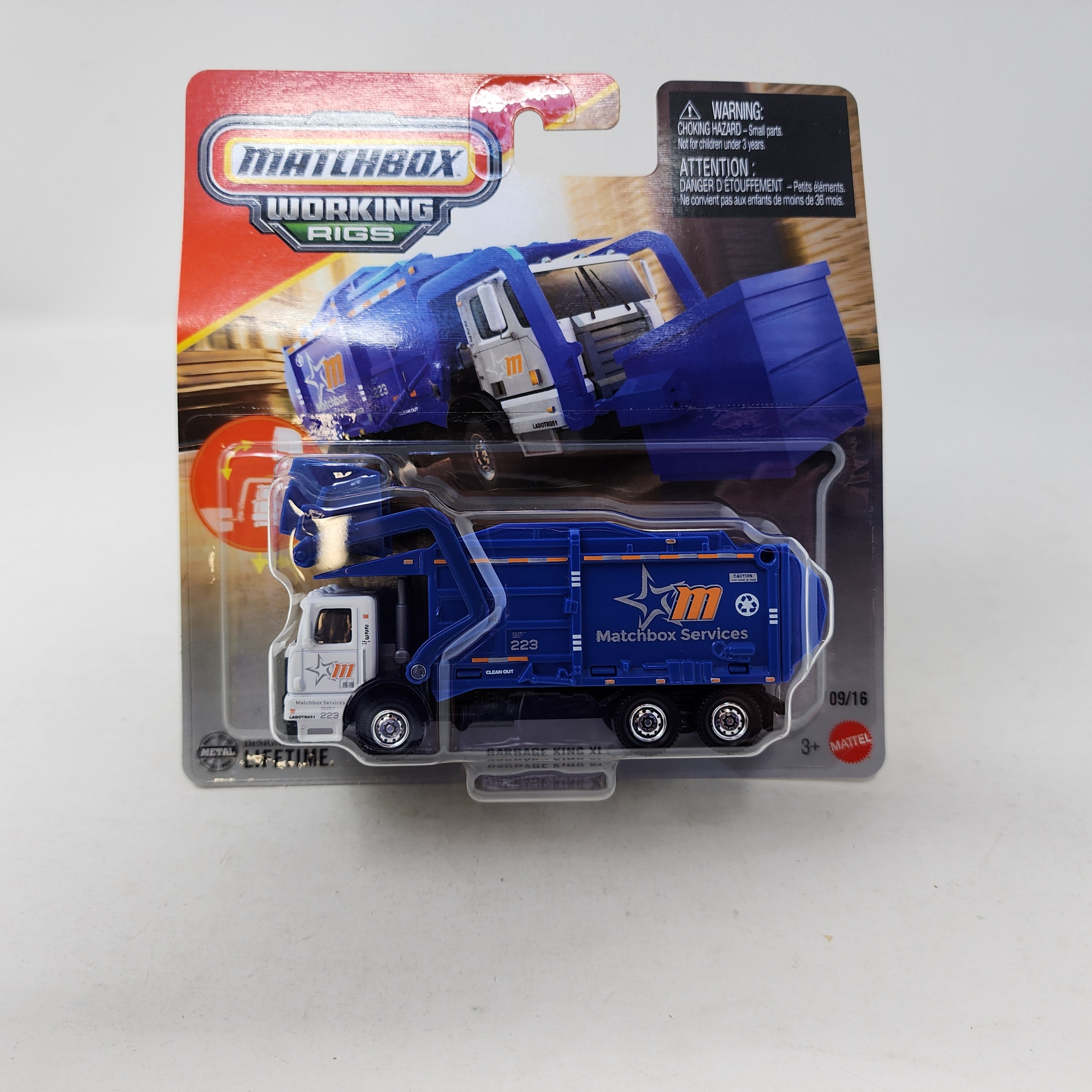 MATCHBOX レックトラック Garbage King XL #9 * 2025 Matchbox Working Rigs Case F