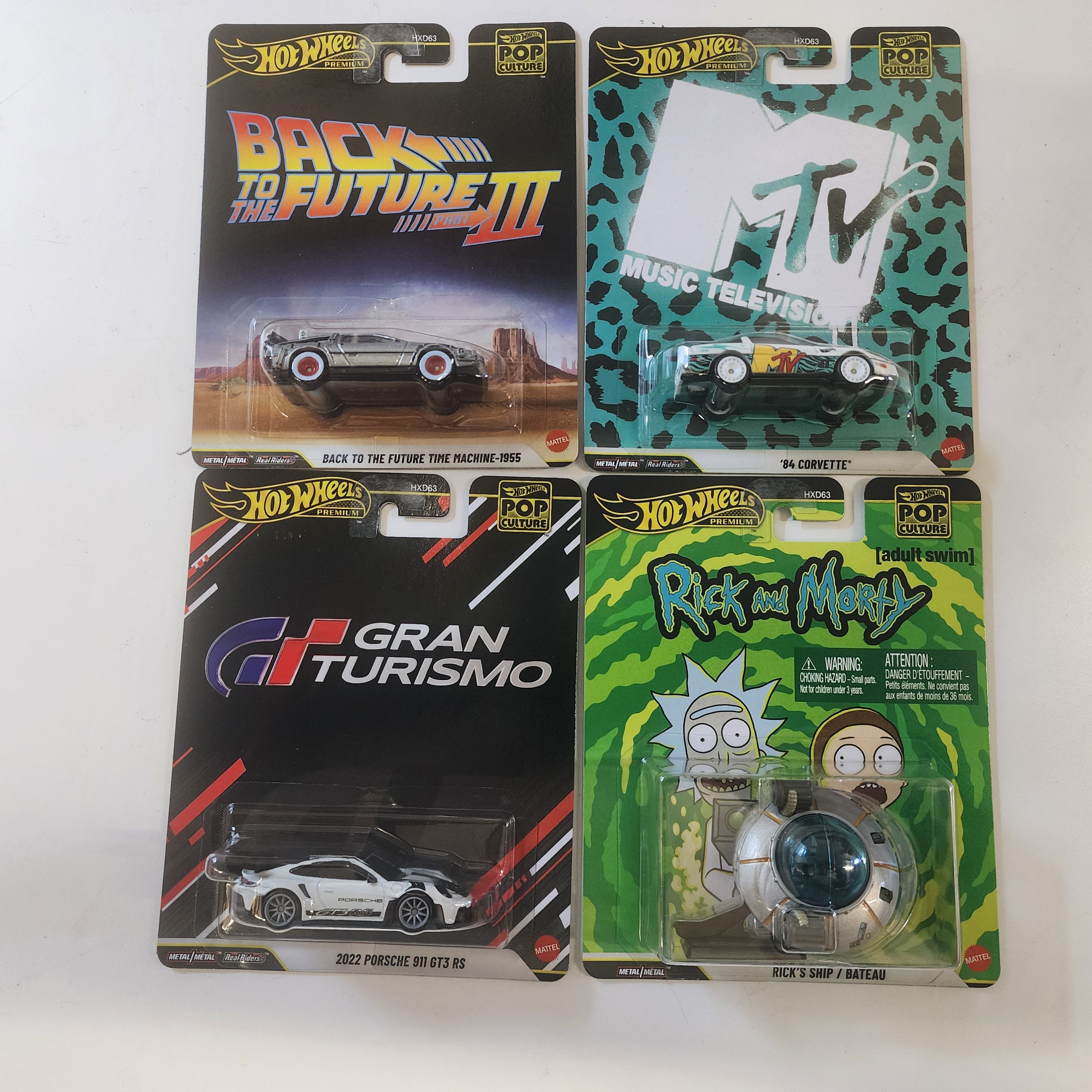 4 Car Set Case P * 2025 Hot Wheels Premium Pop Culture Turismo