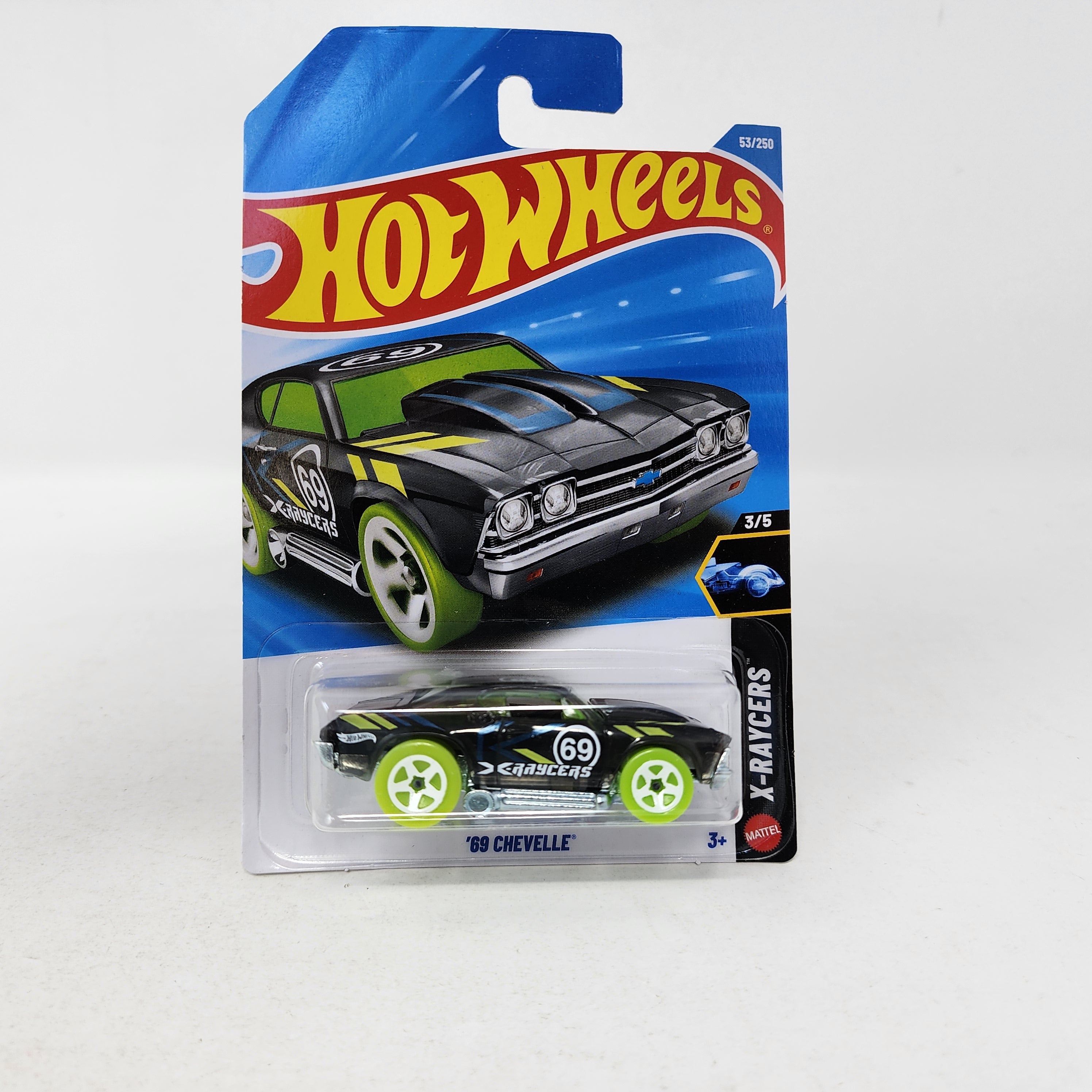 69 Chevelle #53 * Black * 2026 Hot Wheels Case C w/ Glow in the