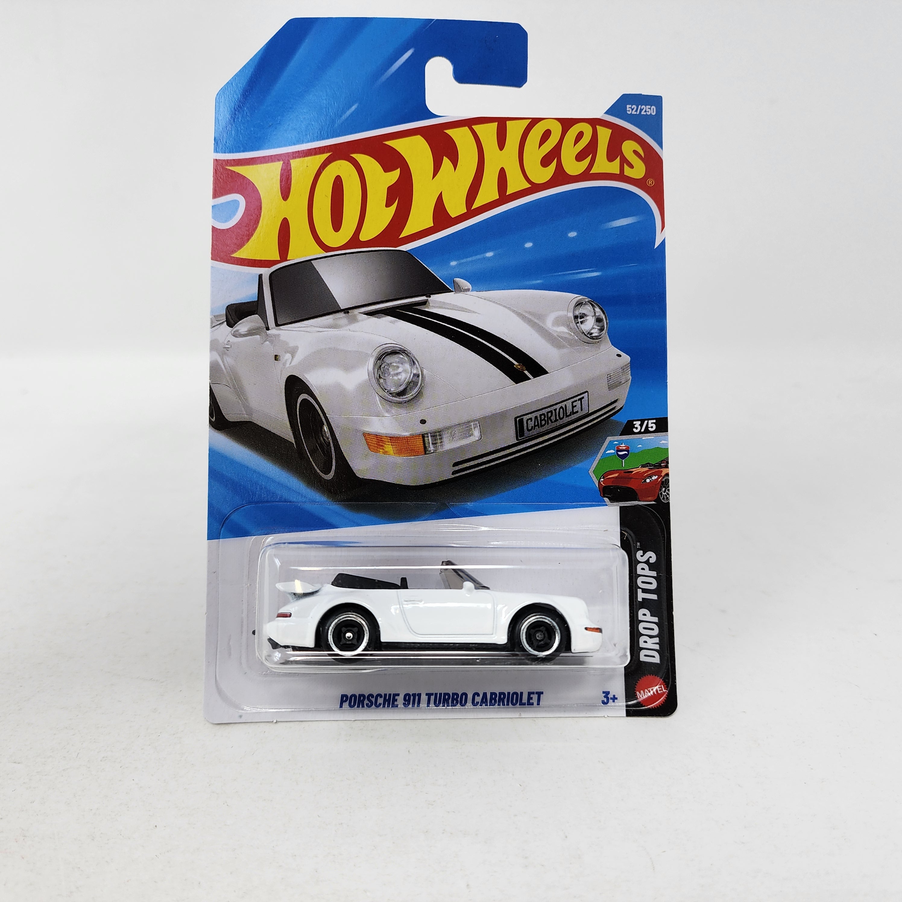 Porsche 911 Turbo Cabriolet #52 * WHITE * 2026 Hot Wheels Case C