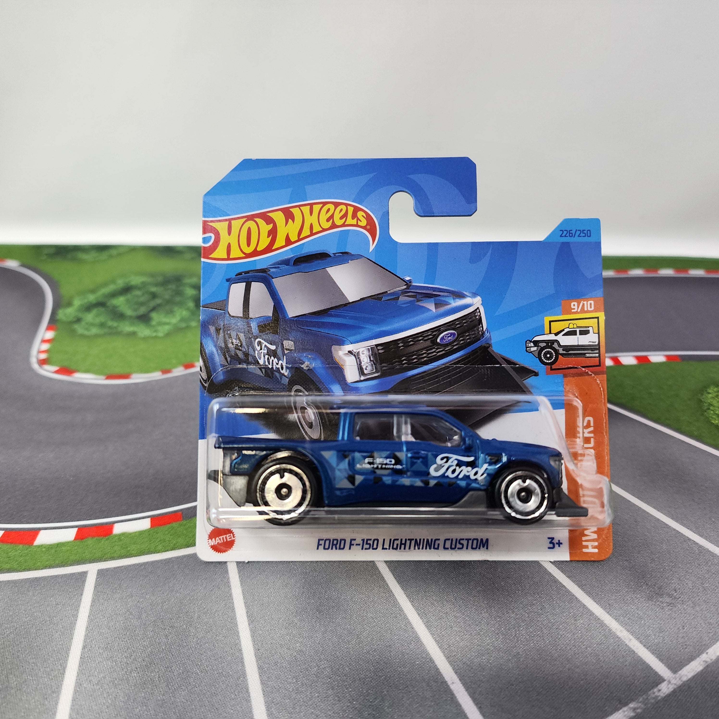 Ford F-150 Lightning #226 * Blue * Short Card 2023 Hot Wheels