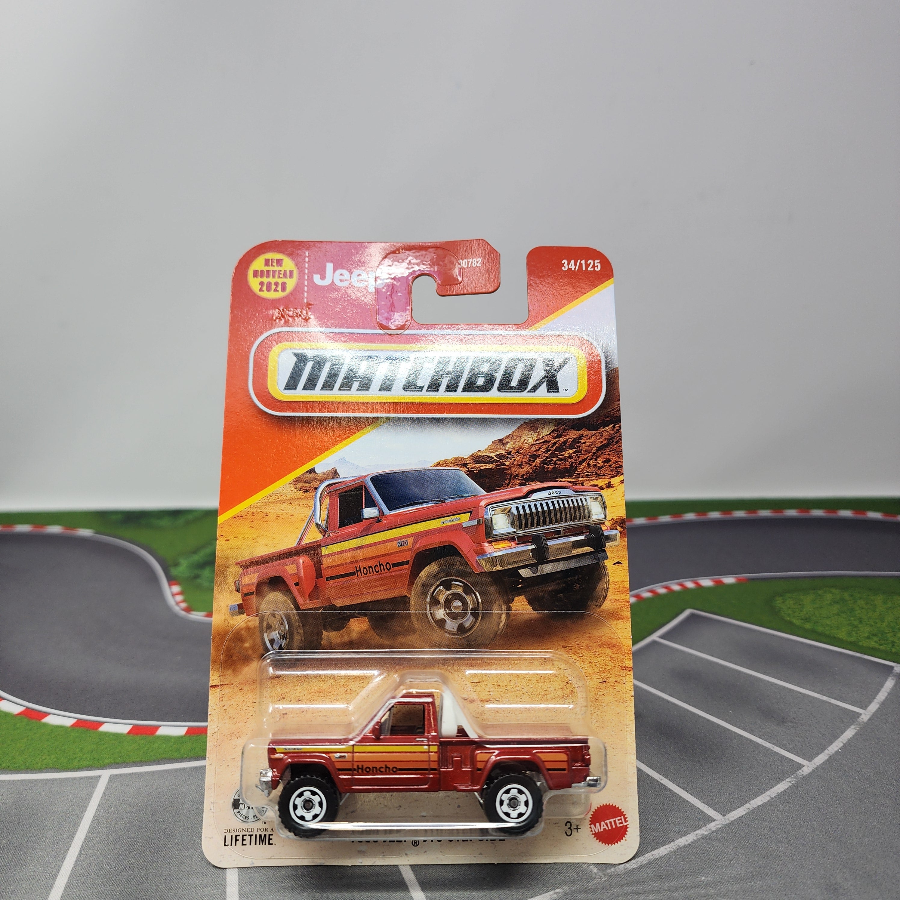 1986年 当時物 アメリカンガレージ 蓄光 ジャグリング 80s ビンテージ 1980 Jeep J10 Stepside #34 * Burnt Orange * 2026 Matchbox Basic