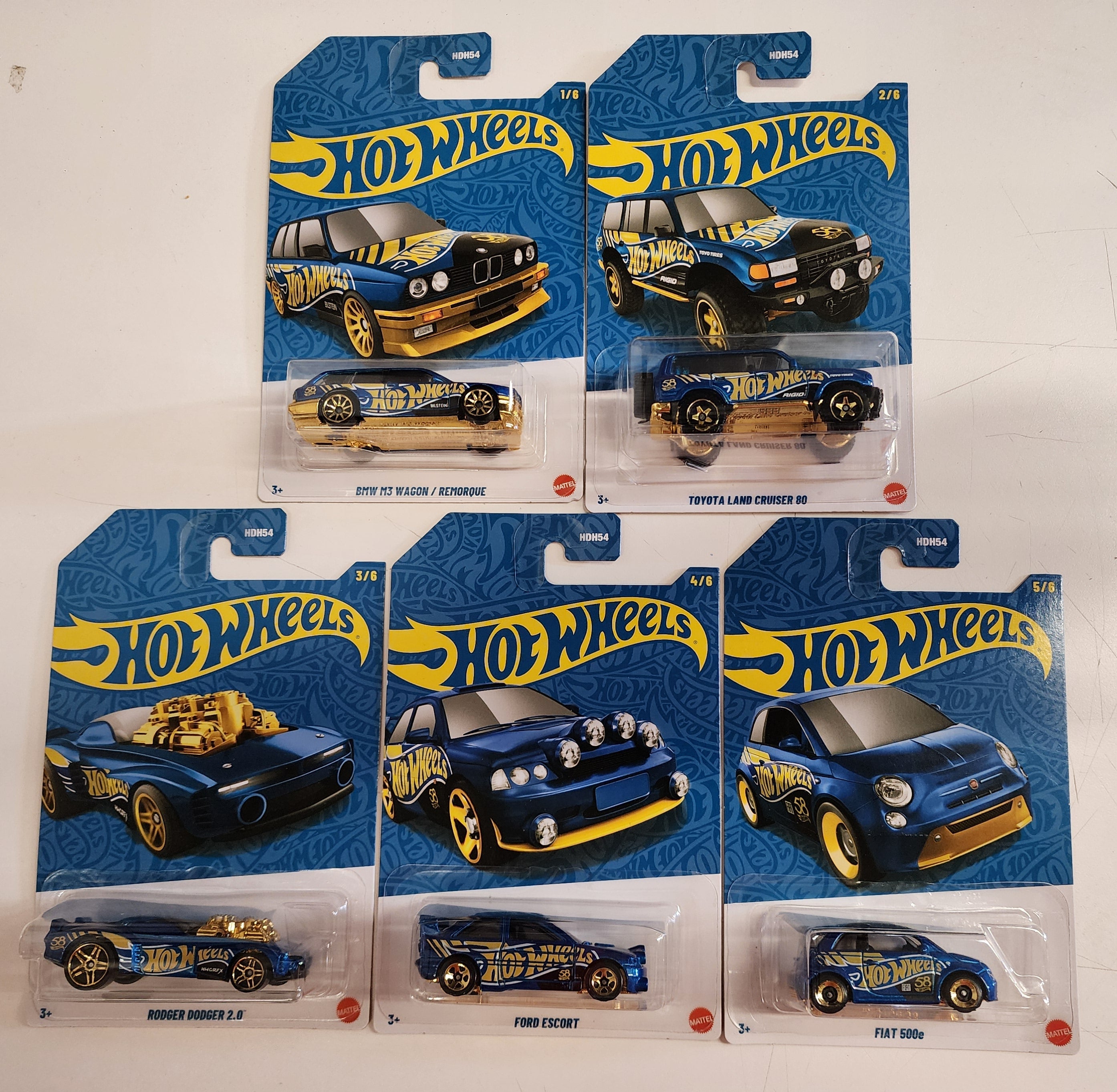 Hot Wheels ミニカー NEX5台 他２台 New Mix 2 * 5 Car Base Set * 2026 Hot Wheels Pearl & Chrome 58th