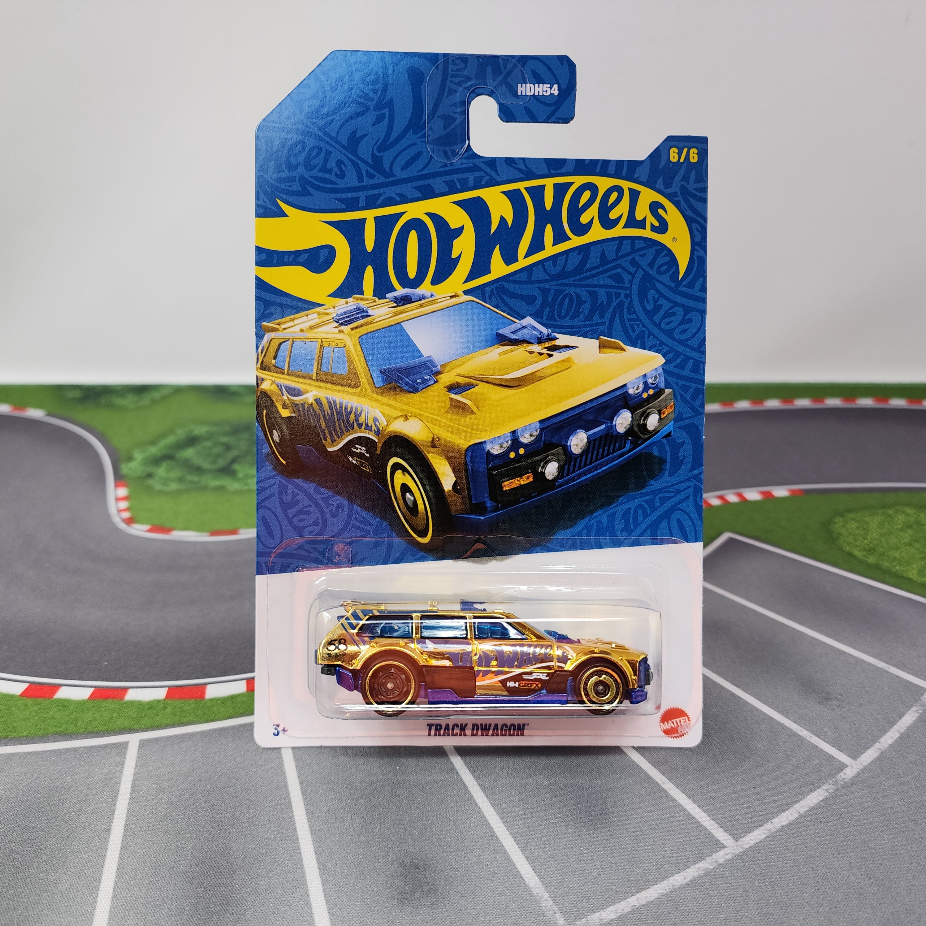 Track Dwagon #6/6 * CHASE * Pearl 7 Chrome Hot Wheels 58th