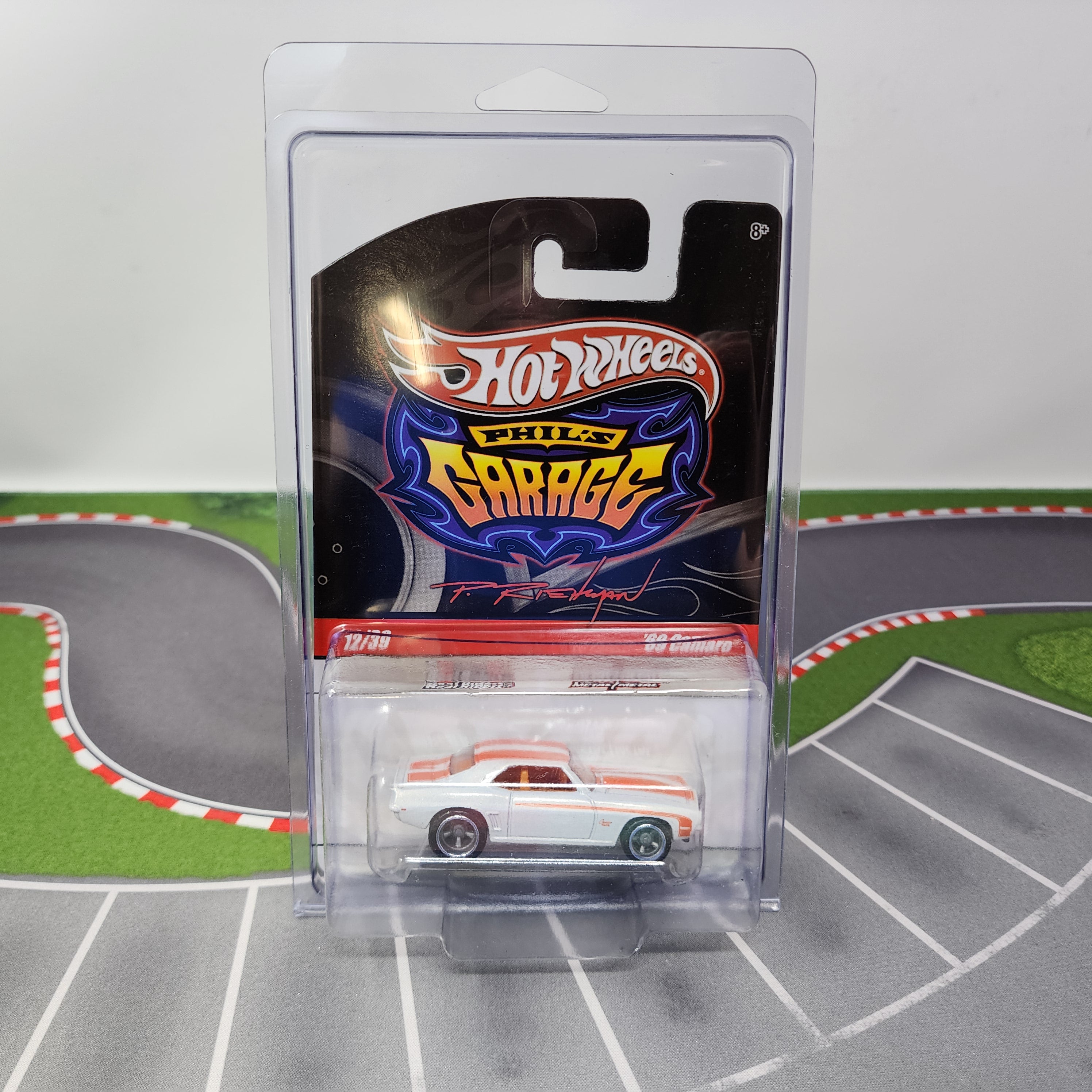 69 Chevy Camaro * White * Hot Wheels Phil's Garage