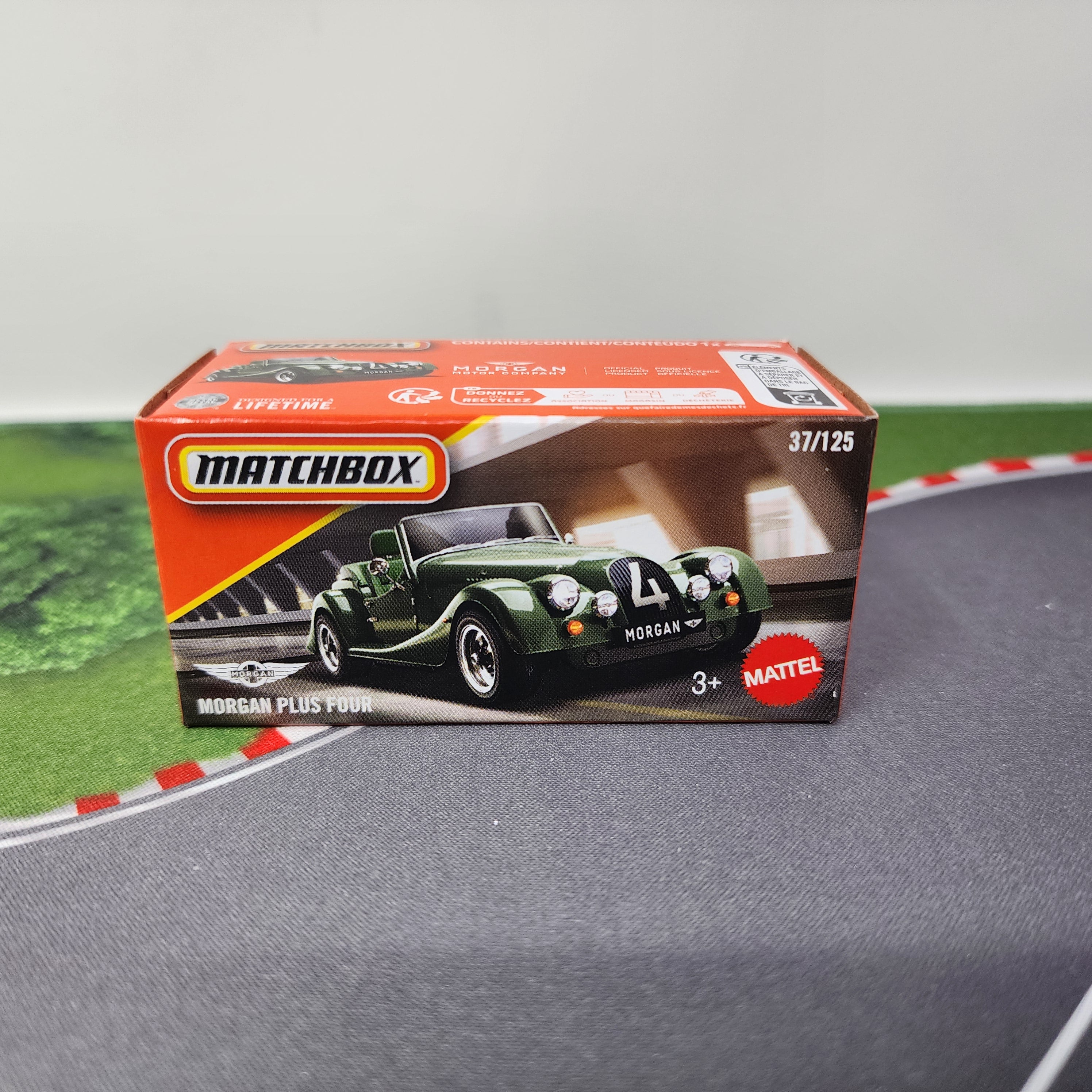 Morgan Plus Four #37 * New! Green * 2026 Matchbox Power Grabs Case