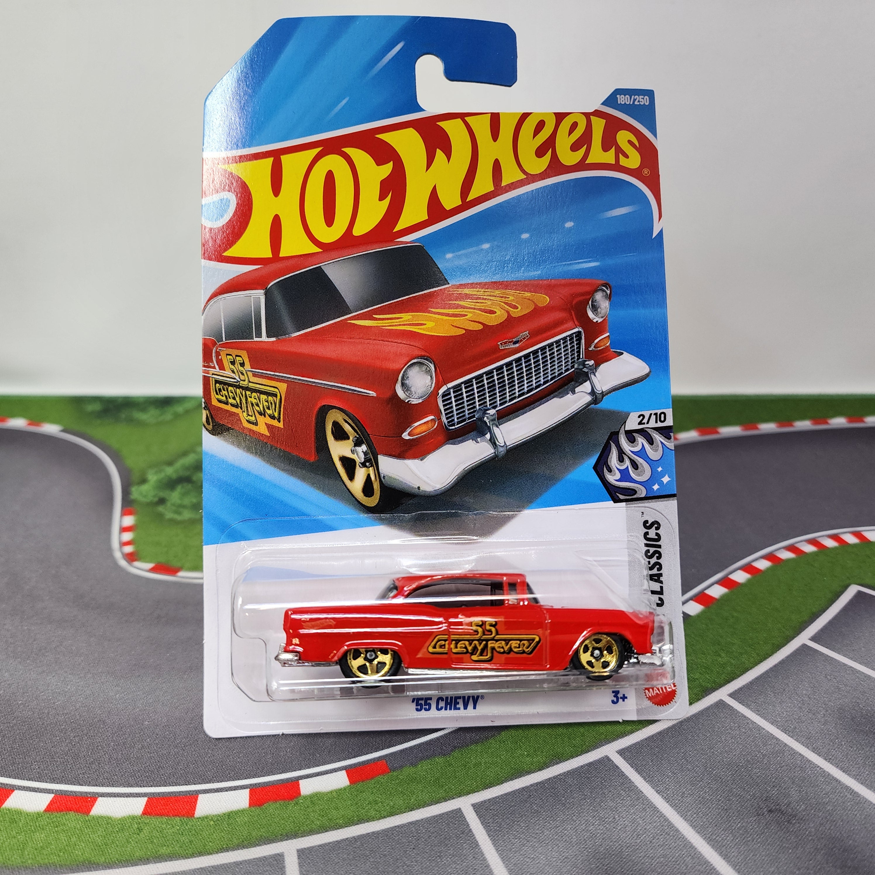 55 Chevy #180 * RED * 2026 Hot Wheels Case K – Wheelcollectors LLC