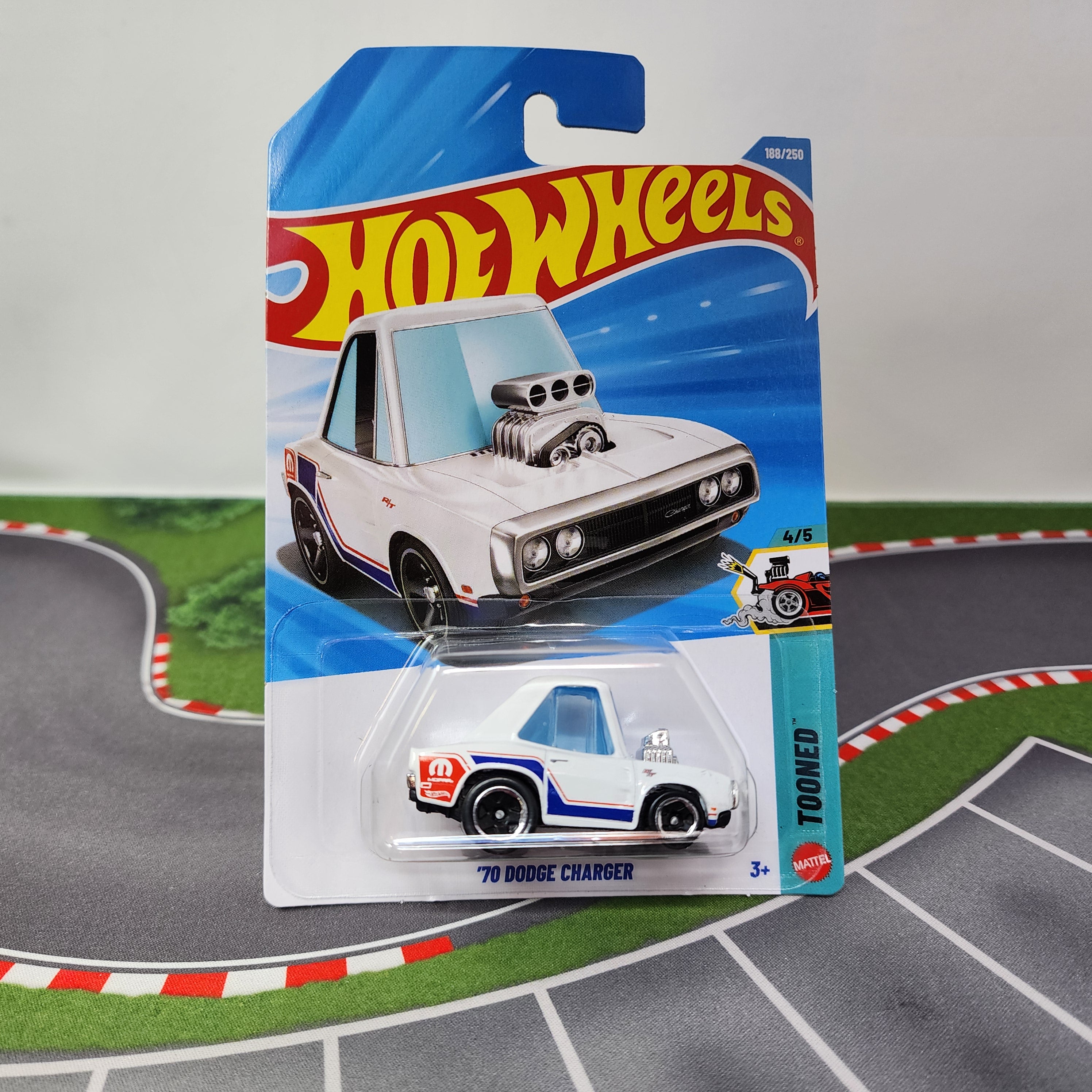 70 Dodge Charger #188 Tooned * WHITE * 2026 Hot Wheels Case K