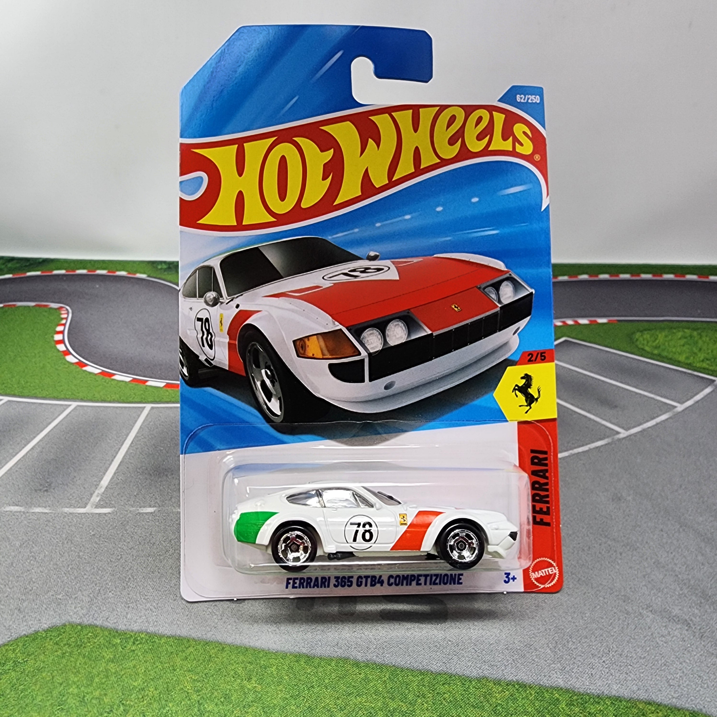Ferrari 365 GTB4 Competizione #62 * White * 2026 Hot Wheels Case K