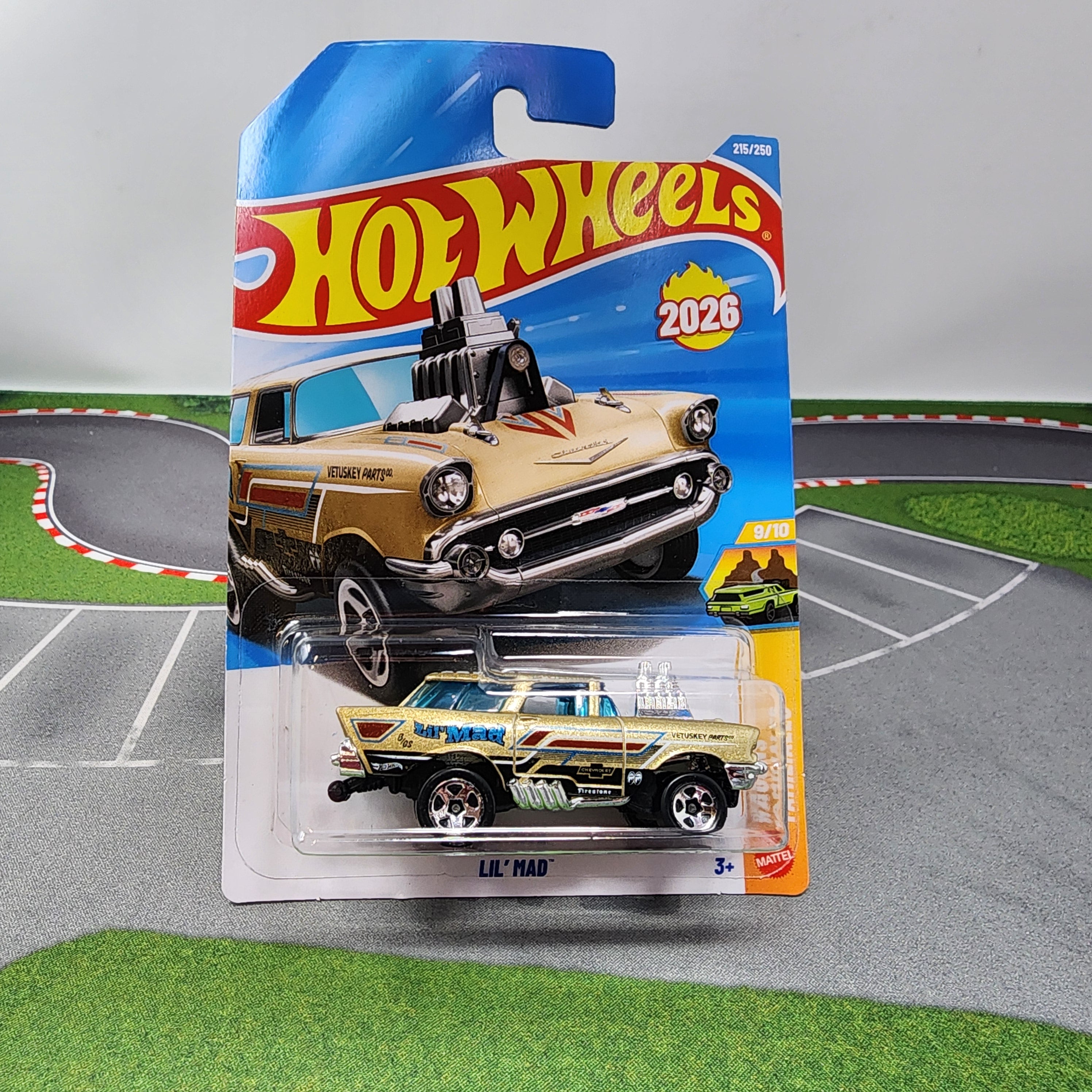 LIL Mad #215 Chevy Nomad * GOLD * 2026 Hot Wheels Case K