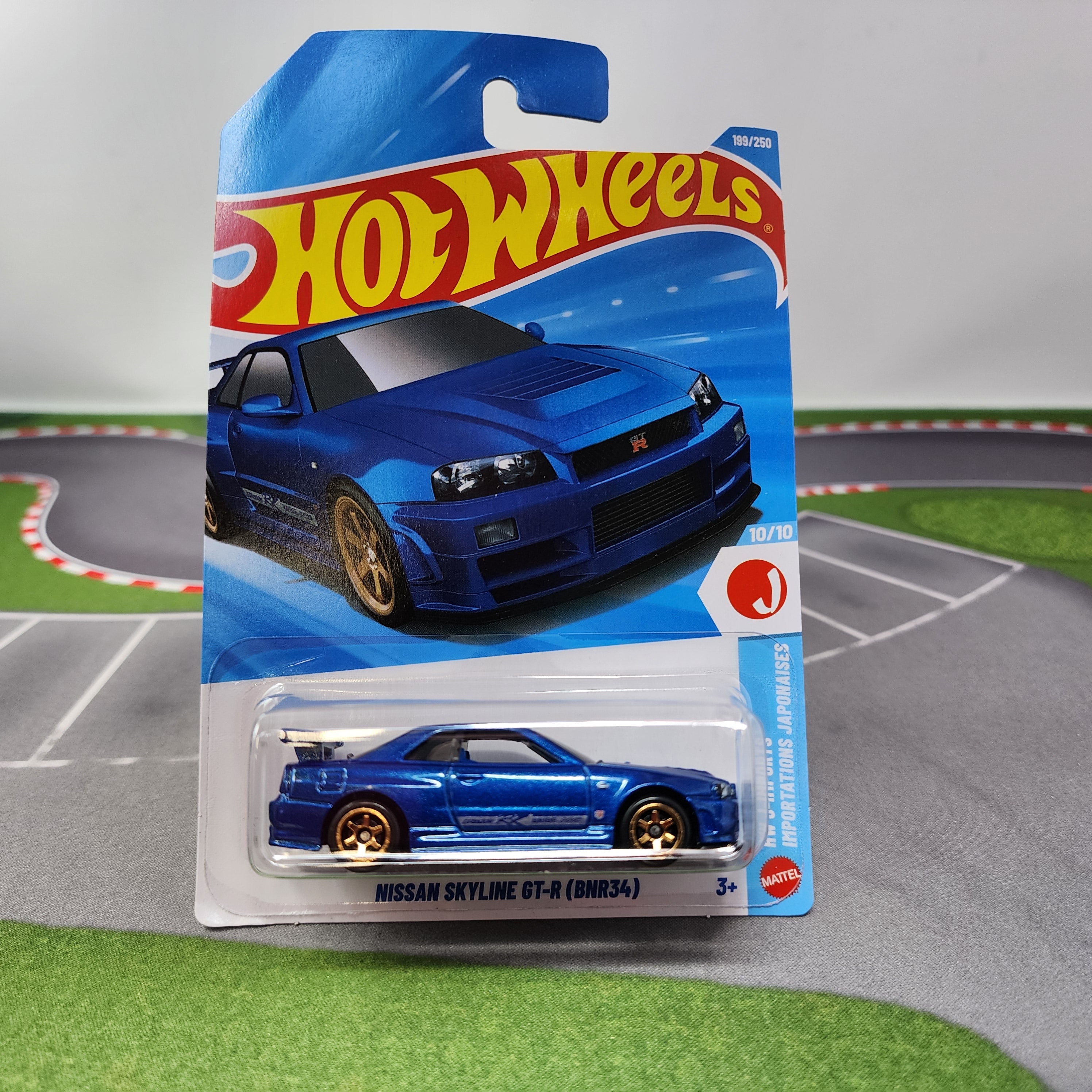 Nissan Skyline GT-R BNR34 #199 * BLUE * 2026 Hot Wheels Case K