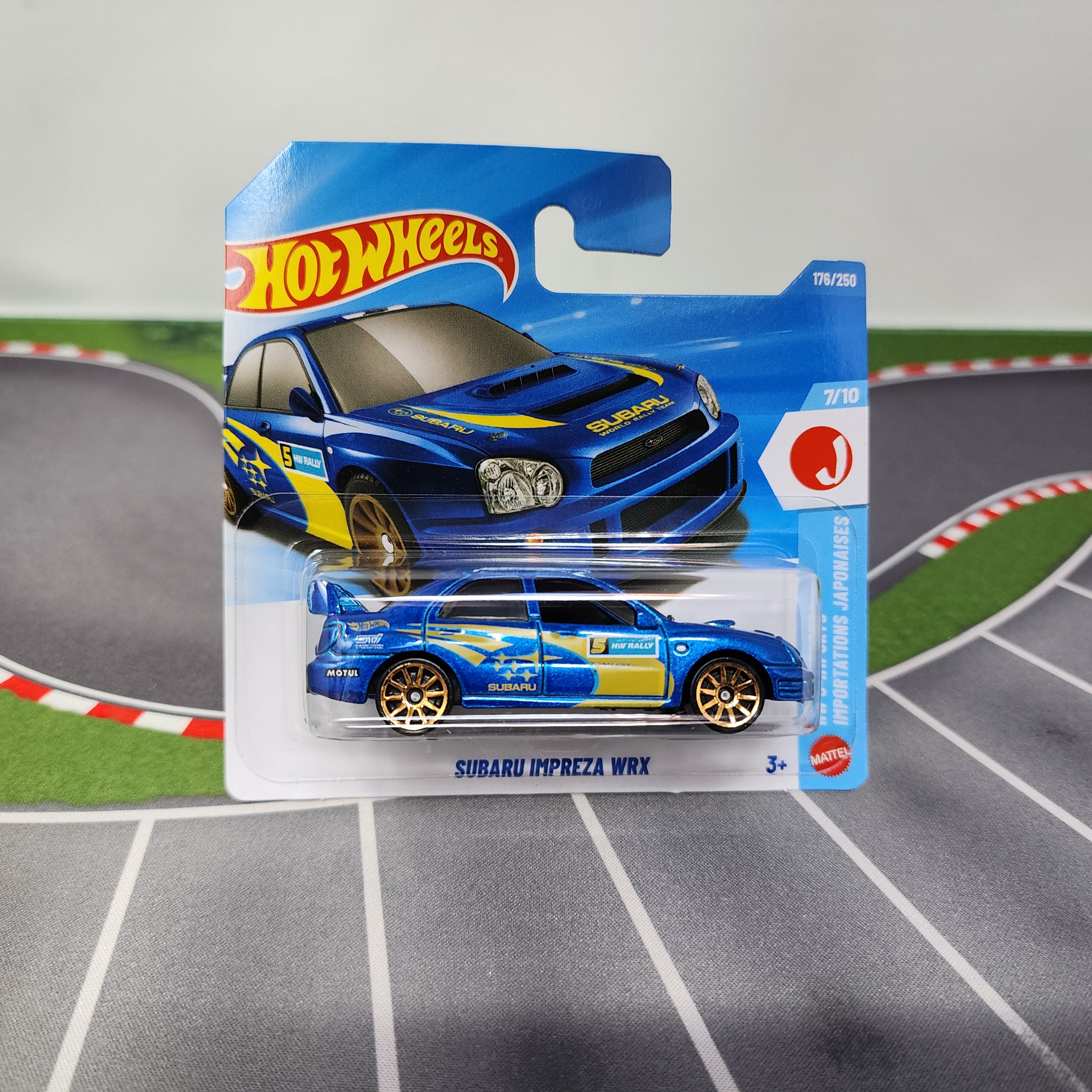 SHORT CARD * Subaru Impreza WRX #176 * BLUE * 2026 Hot Wheels Case