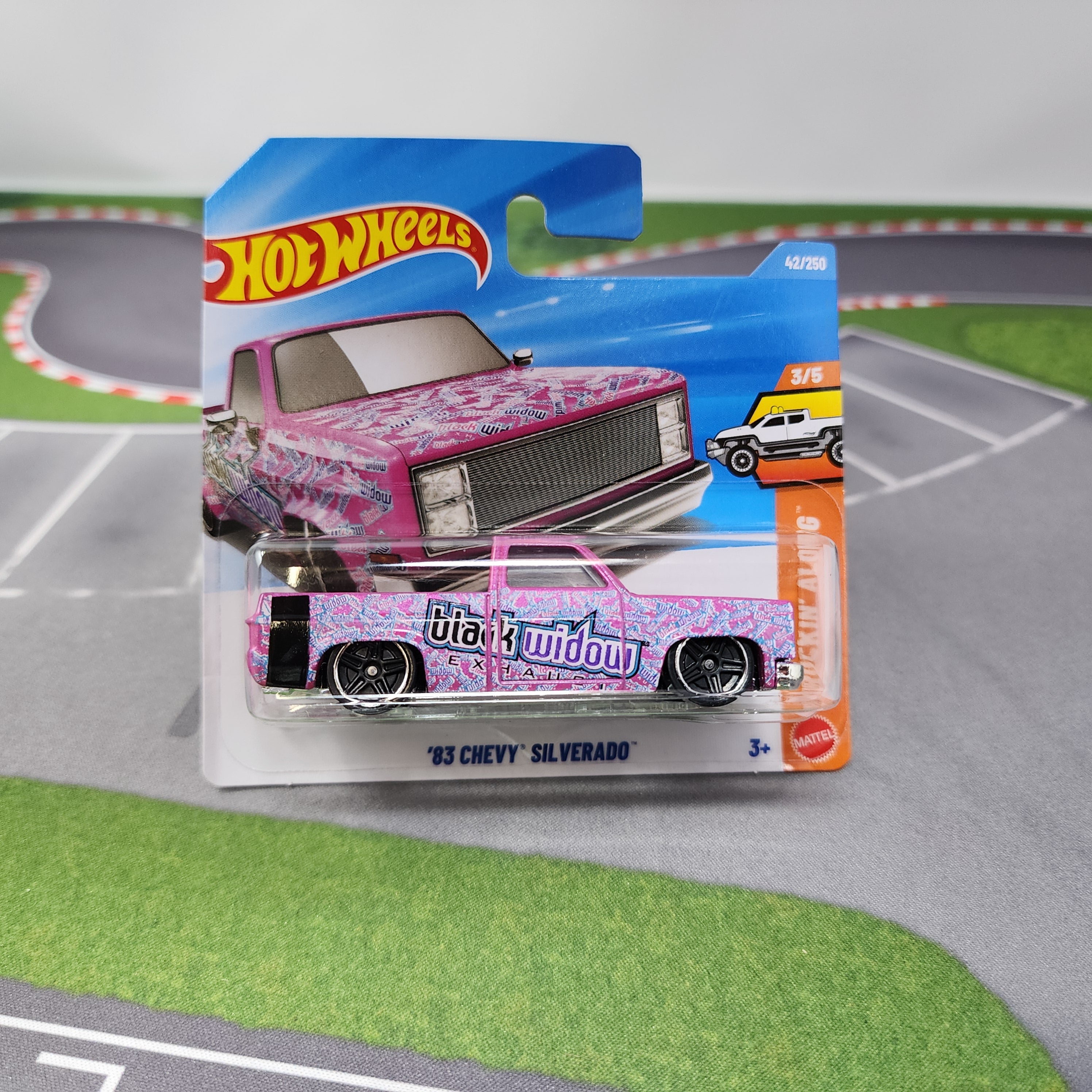 SHORT CARD * '83 Chevy Silverado #42 Black Widow * PINK * 2026 Hot