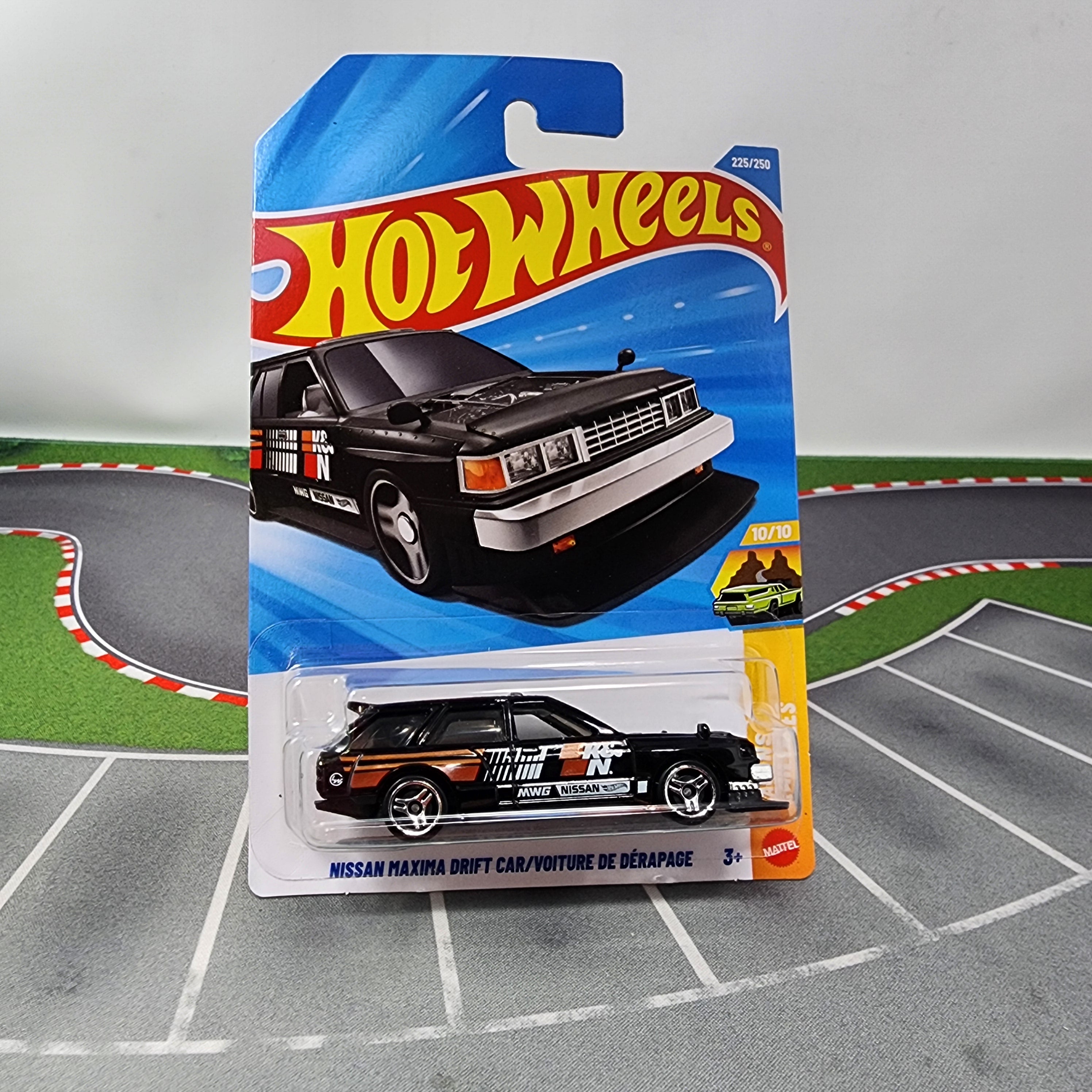 「LD&K Compilation Nissan CM Special!!」 Nissan Maxima Drift Car #225 K&N * Black * 2026 Hot Wheels Case L