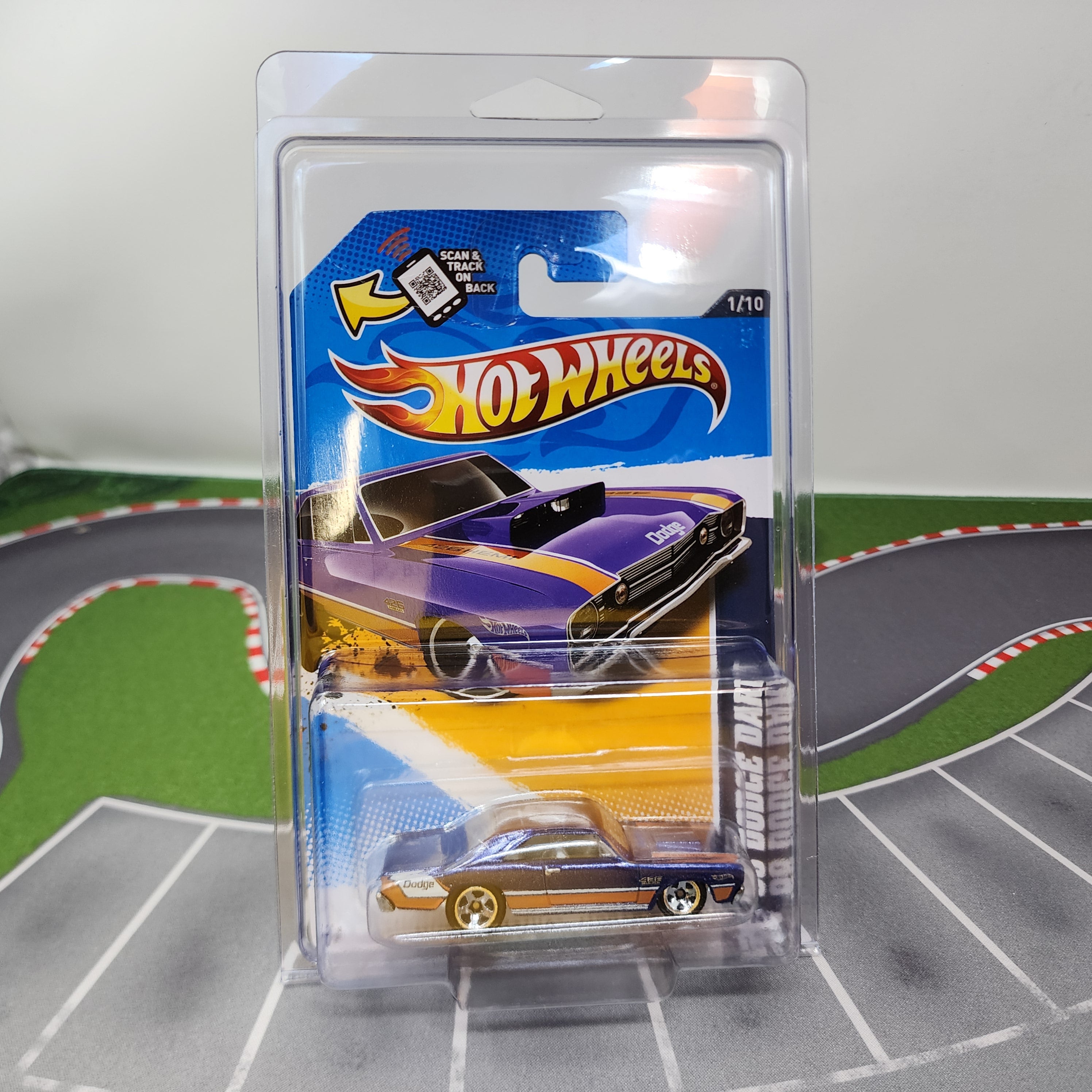 68 Dodge Dart #81 * Hot Wheels 2012 * Variation Large Rear Wheels