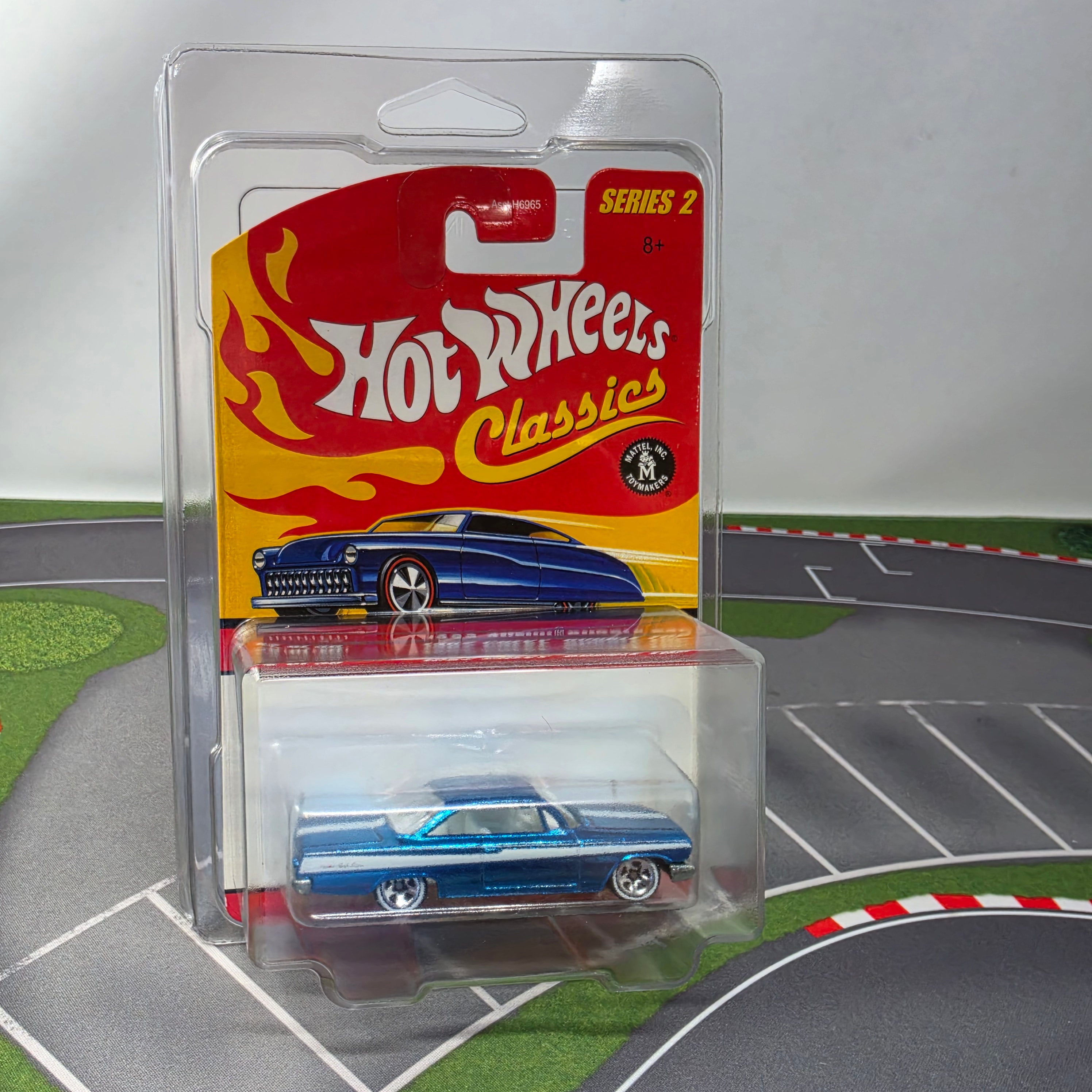 ミニカー Hot WHeels Classics 1962CHEVY BUBBLE TOP 1962 Chevy Bubble Top 2/30 * Blue * Hot Wheels Classics Series 2