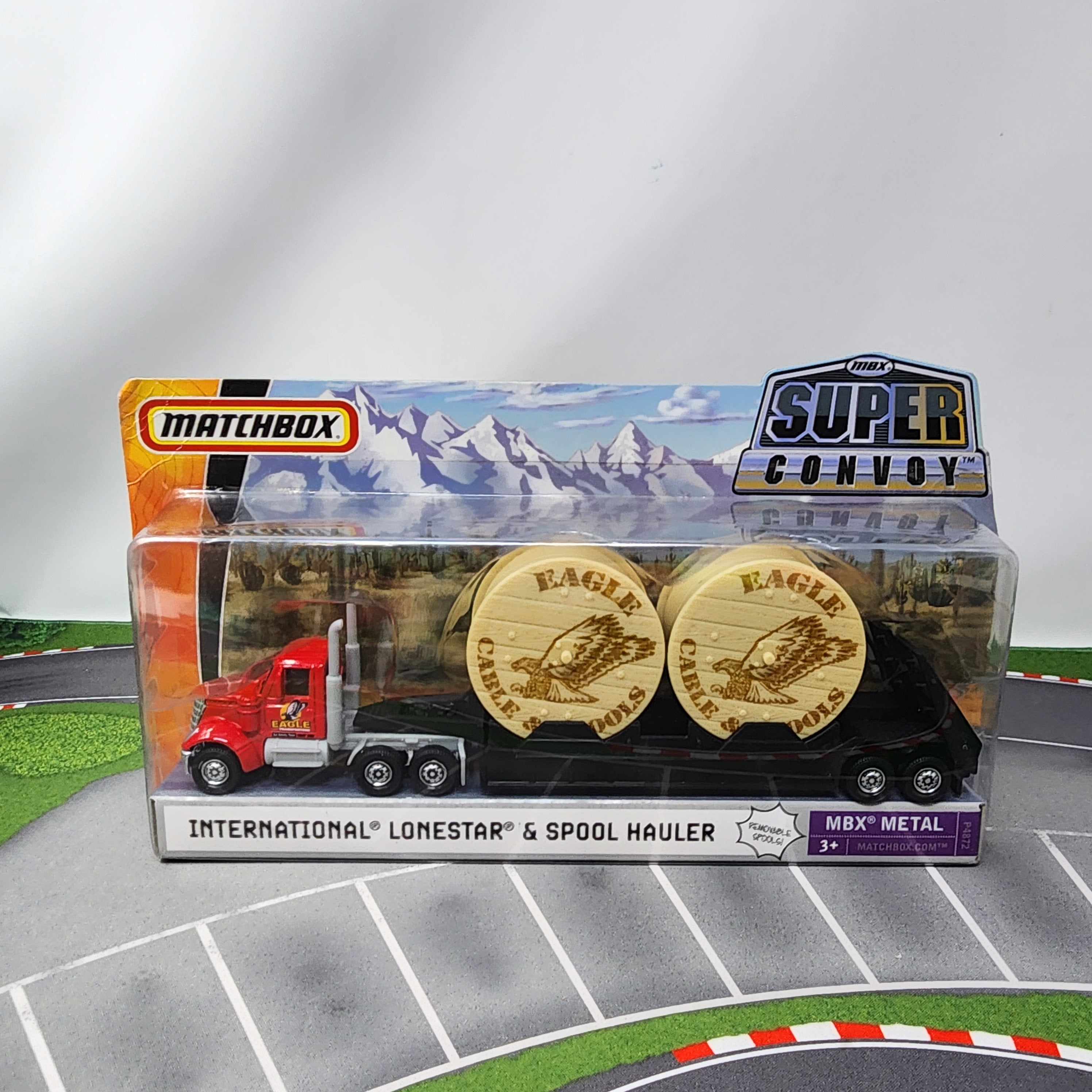 International Lonestar & SPOOL Hauler * RED * Matchbox Super