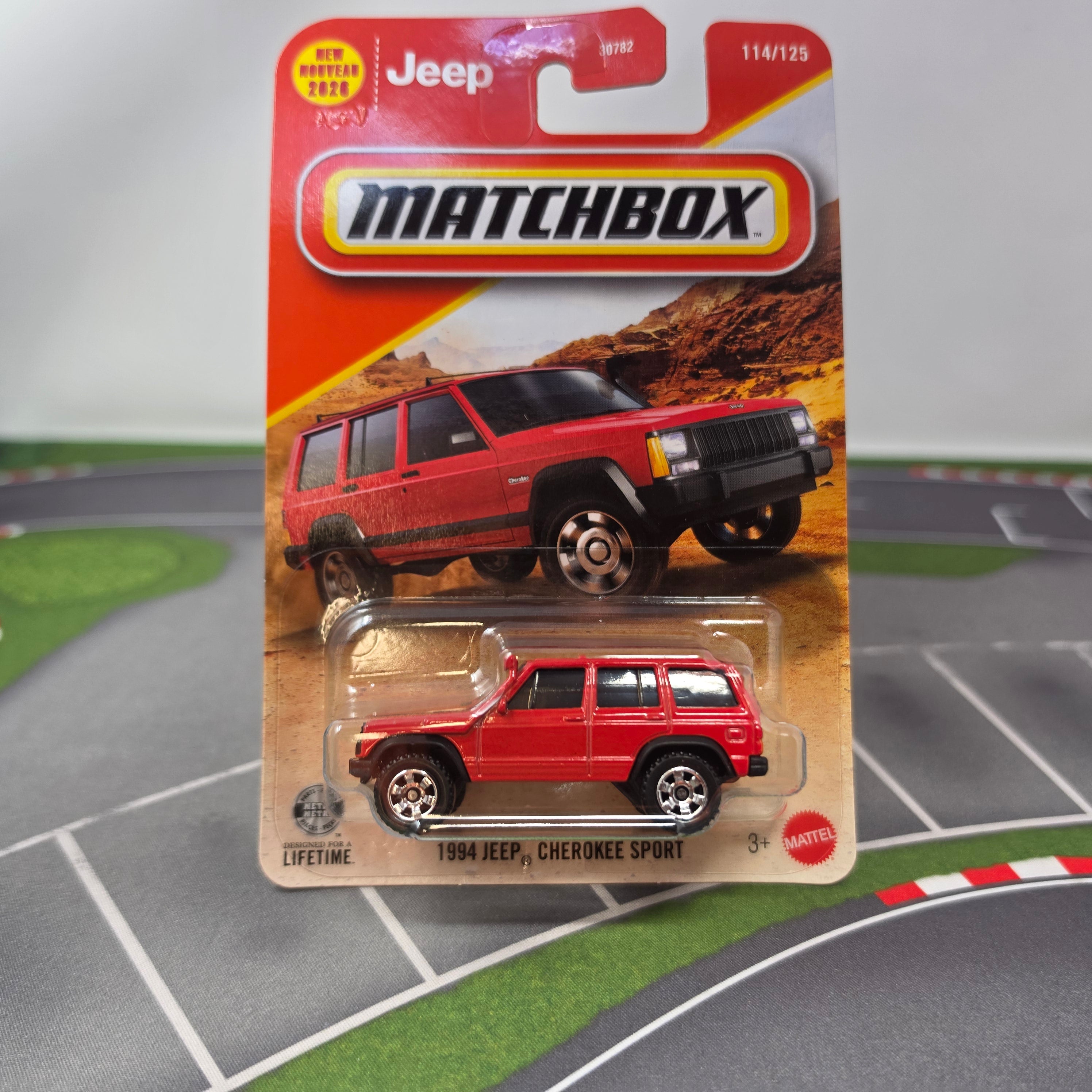 1994 Jeep Cherokee Sport #114 * RED * 2026 Matchbox Basic Case N