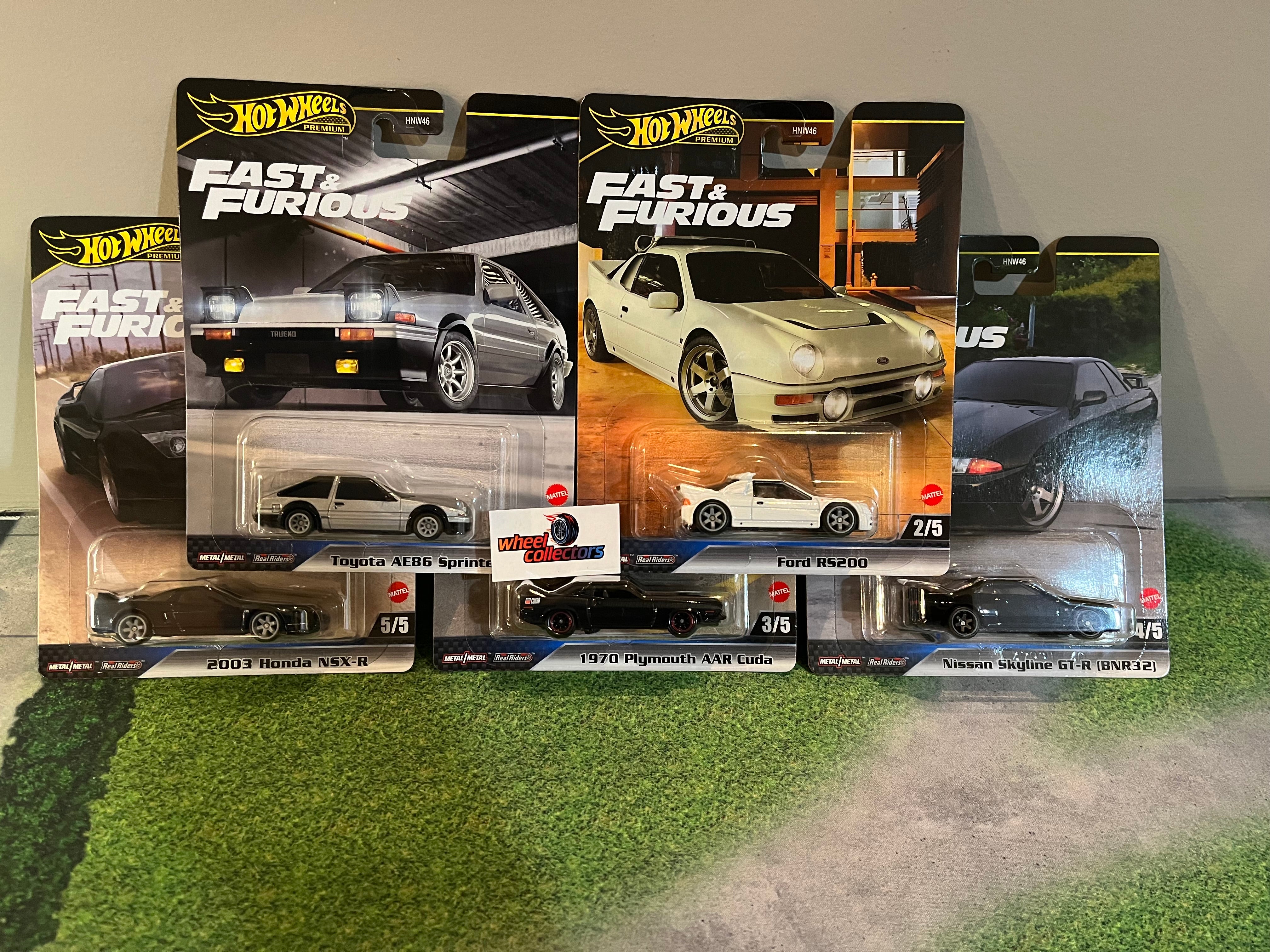NEW HOT WHEELS FAST & FURIOUS FULL FORCE SET 5 ALL METAL VEHICLES UNOPENED  RARE