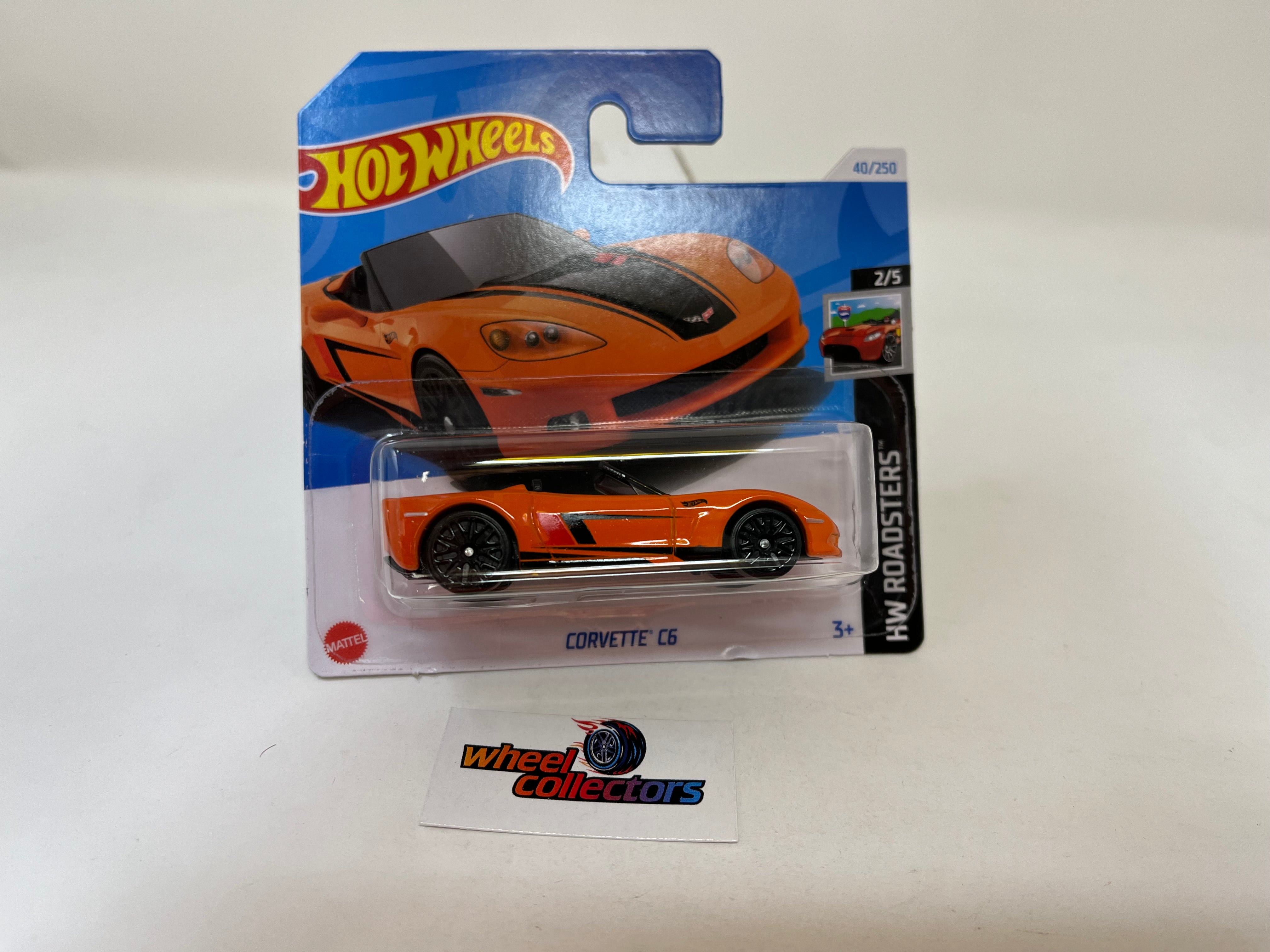 Corvette C6 #40 * Orange * 2024 Hot Wheels * SHORT CARD
