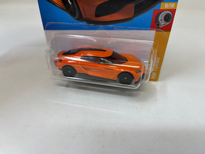 Koenigsegg Gemera #138 * Orange * 2022 Hot Wheels USA Card