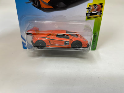 Lamborghini Huracan LP 620-2 Super Trofeo #268 * Orange * 2018 Hot Wheels USA Card