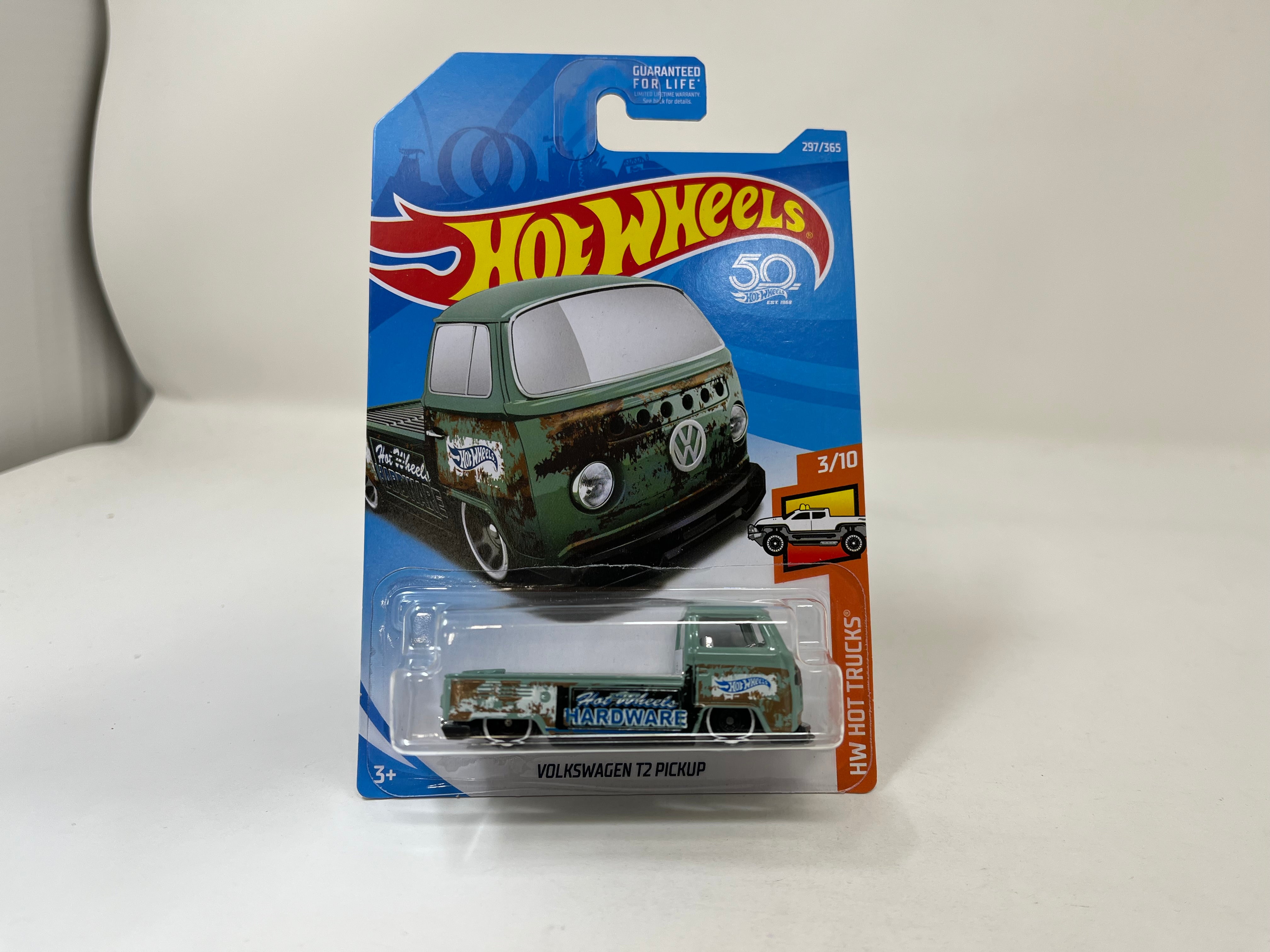 Volkswagen T2 Pickup 297 Green 2018 Hot Wheels USA Card