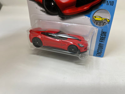 Chevy Corette C7 Z06 #217 * RED * 2017 Hot Wheels USA Card