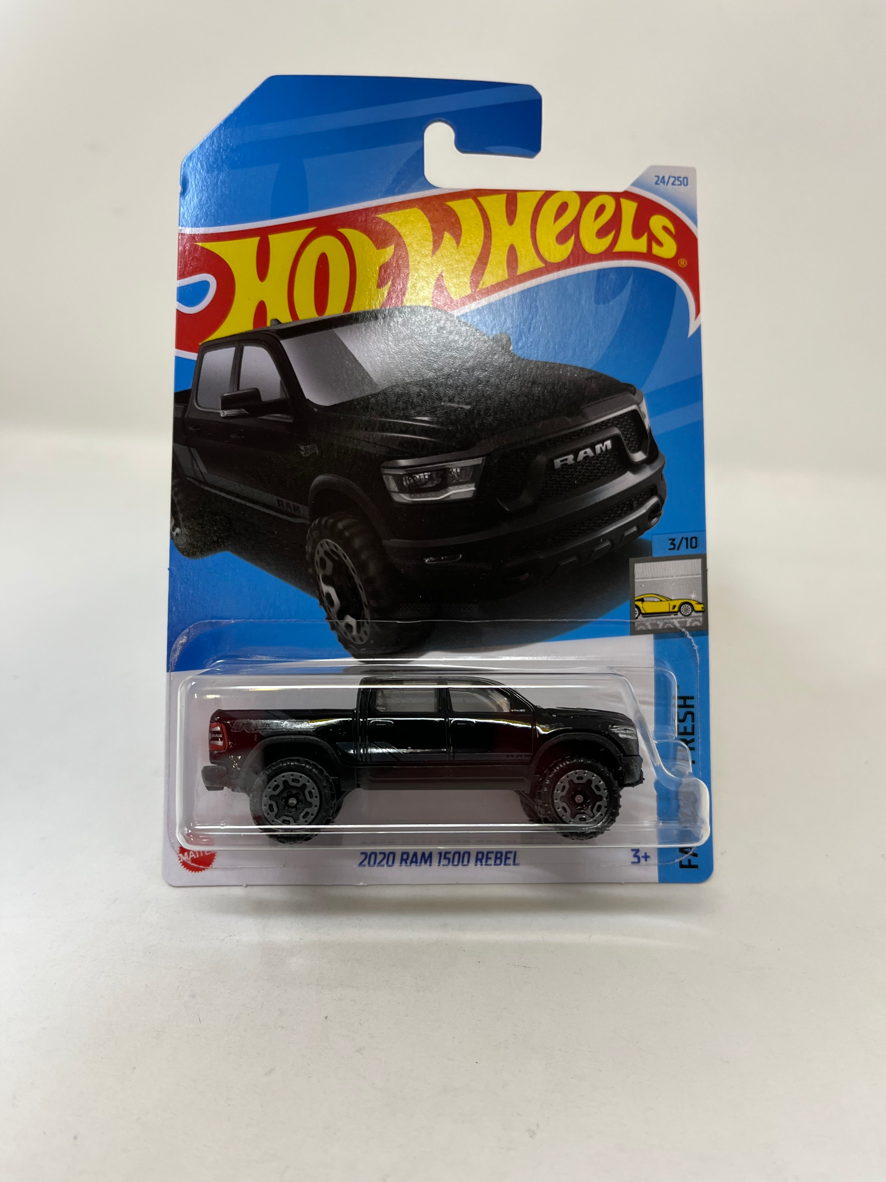 2020 Ram 1500 Rebel #24 * Black * 2024 Hot Wheels Basic Case E 