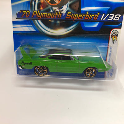'70 Plymouth Superbird #1 * Green w/ FTE Rims * 2006 Hot Wheels