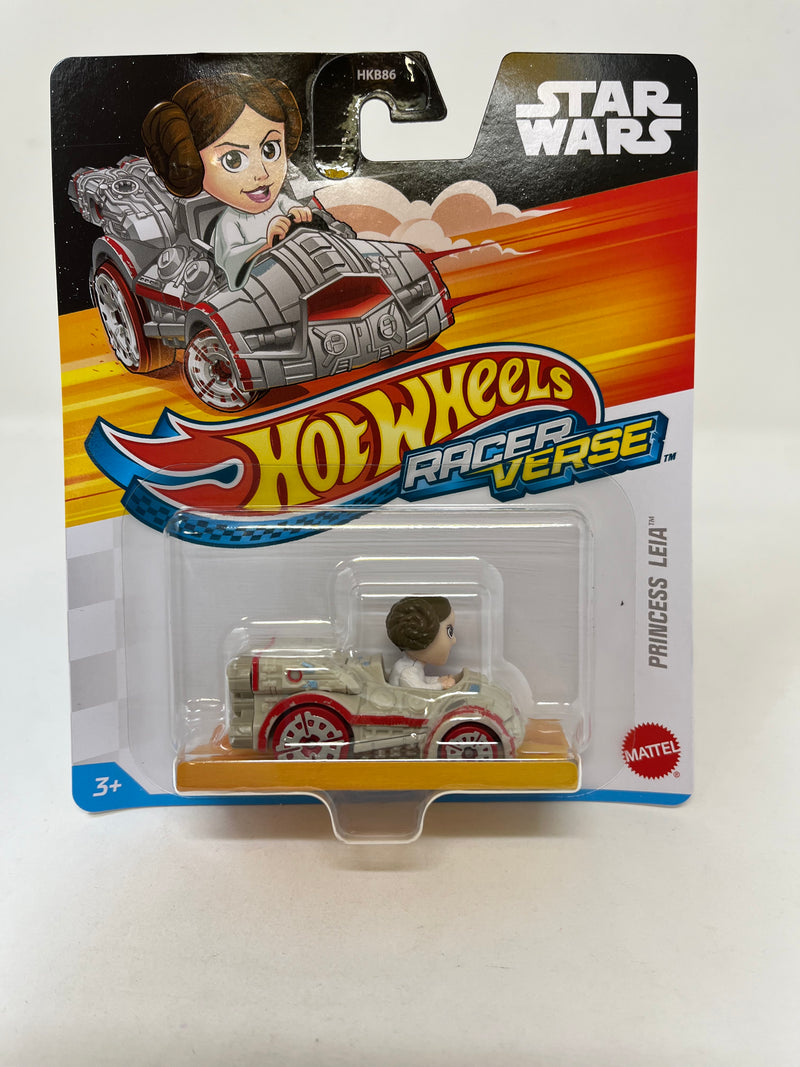 Princess Leia Star Wars Racer Verse * Hot Wheels Marvel Character Cars Case G
