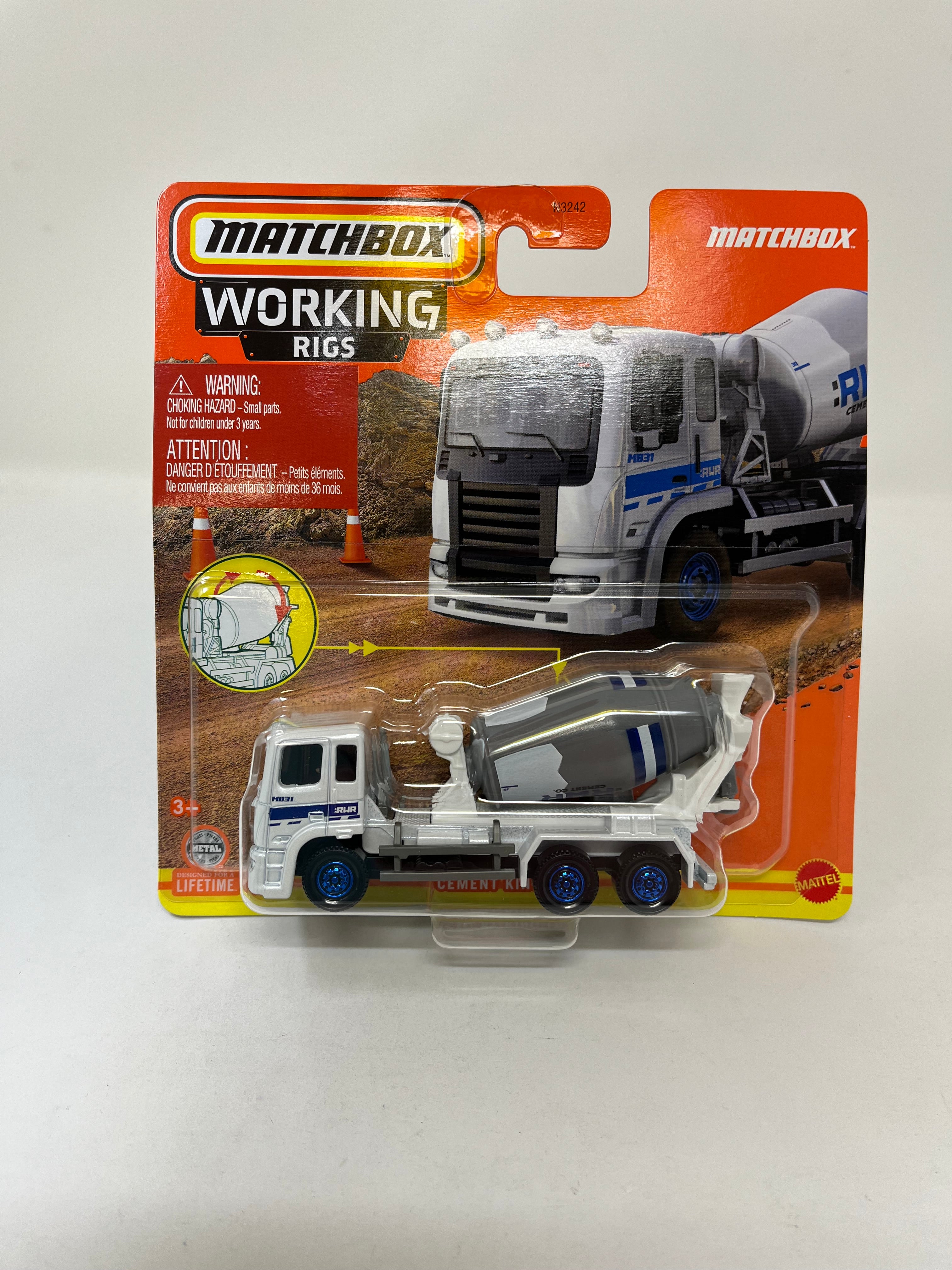 Cement King HD * WHITE * Matchbox Working Rigs Case X