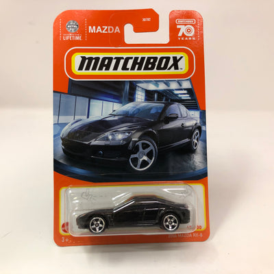 2004 Mazda RX-8 #49 * Black * 2023 Matchbox Case U