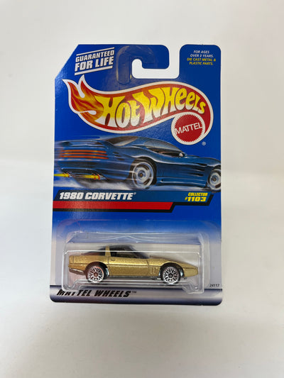 1980 Chevy Corvette #1103 * Gold * 1999 Hot Wheels